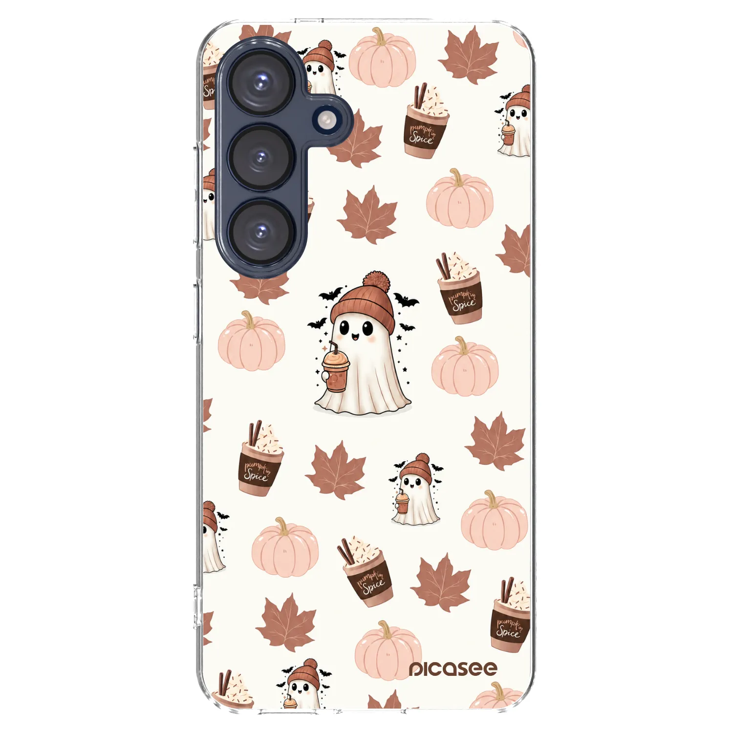 Picasee silikonový průhledný obal pro Samsung Galaxy S25 5G - Pumpkin spice