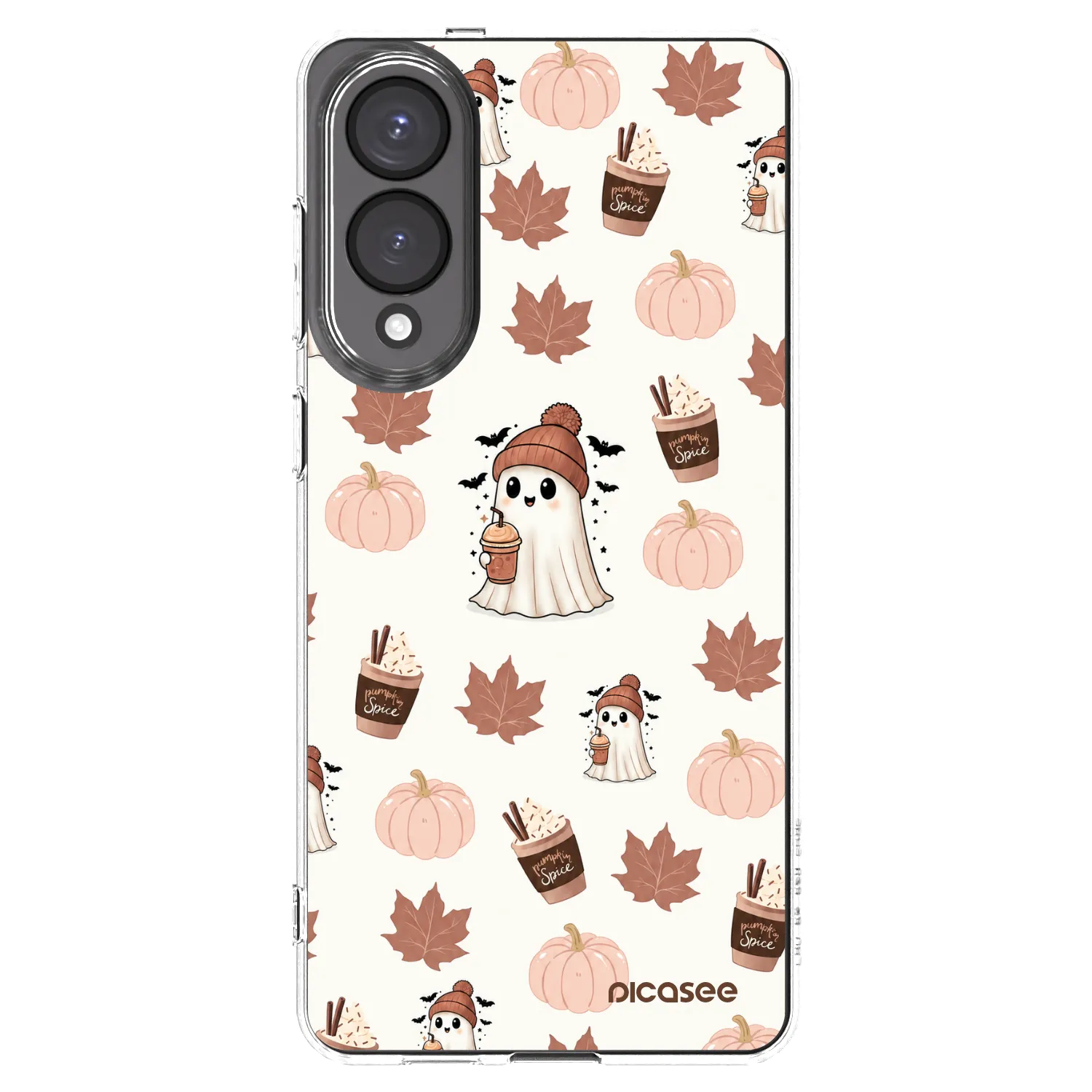 Picasee silikonový průhledný obal pro Samsung Galaxy S25 Edge 5G - Pumpkin spice