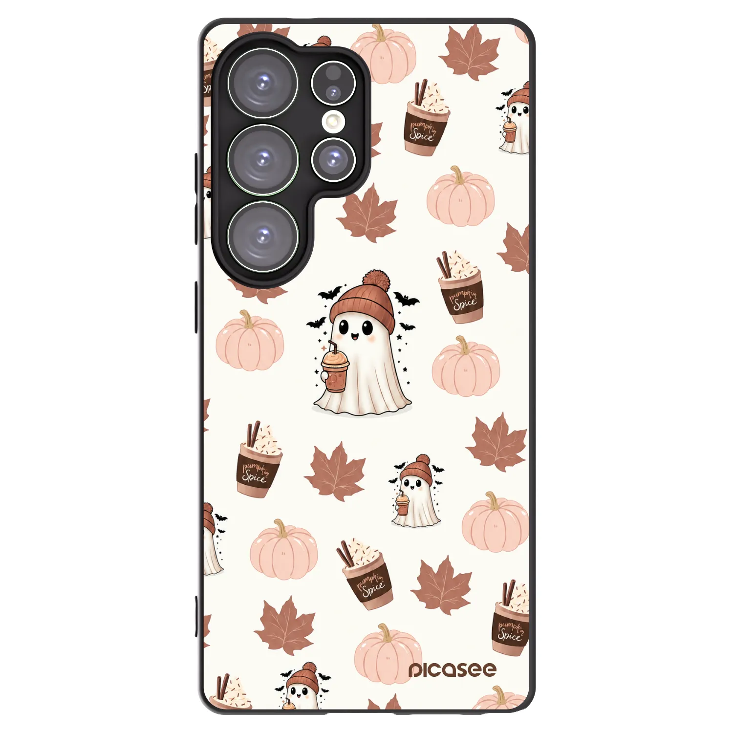 Picasee silikonový černý obal pro Samsung Galaxy S25 Ultra 5G - Pumpkin spice