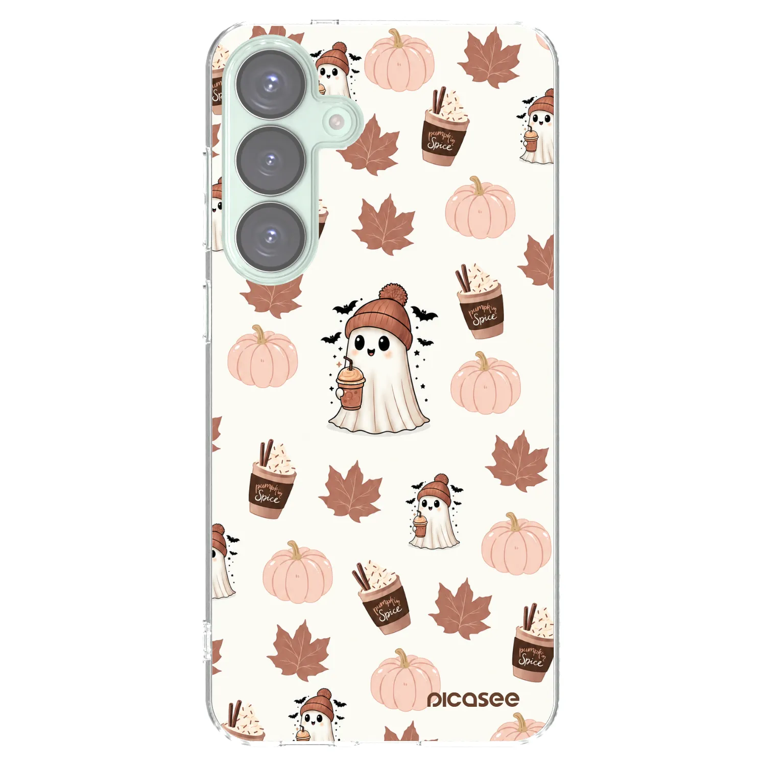 Picasee silikonový průhledný obal pro Samsung Galaxy S25+ 5G - Pumpkin spice