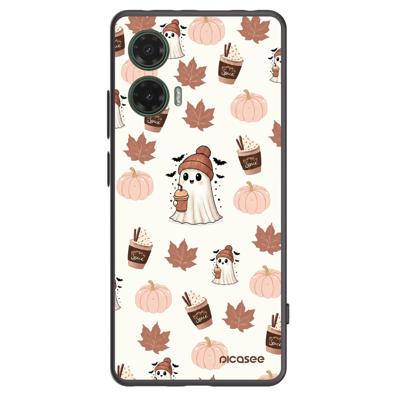Picasee silikonový černý obal pro Motorola Moto G35 5G - Pumpkin spice