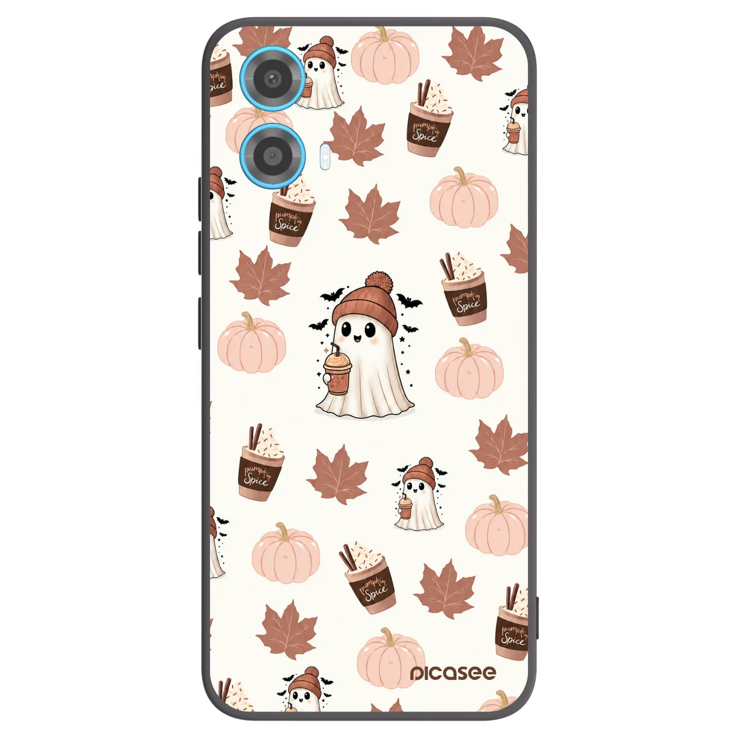 Picasee silikonový černý obal pro Motorola Moto G34 5G - Pumpkin spice