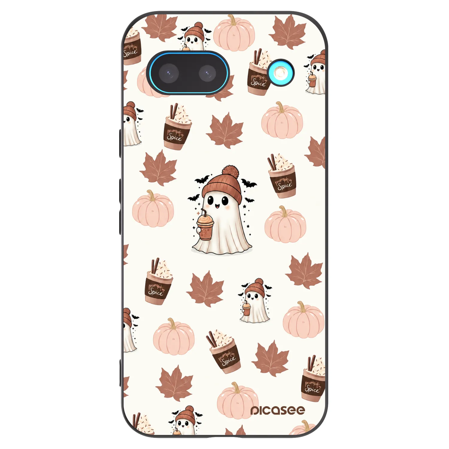 Picasee silikonový černý obal pro Google Pixel 8 - Pumpkin spice