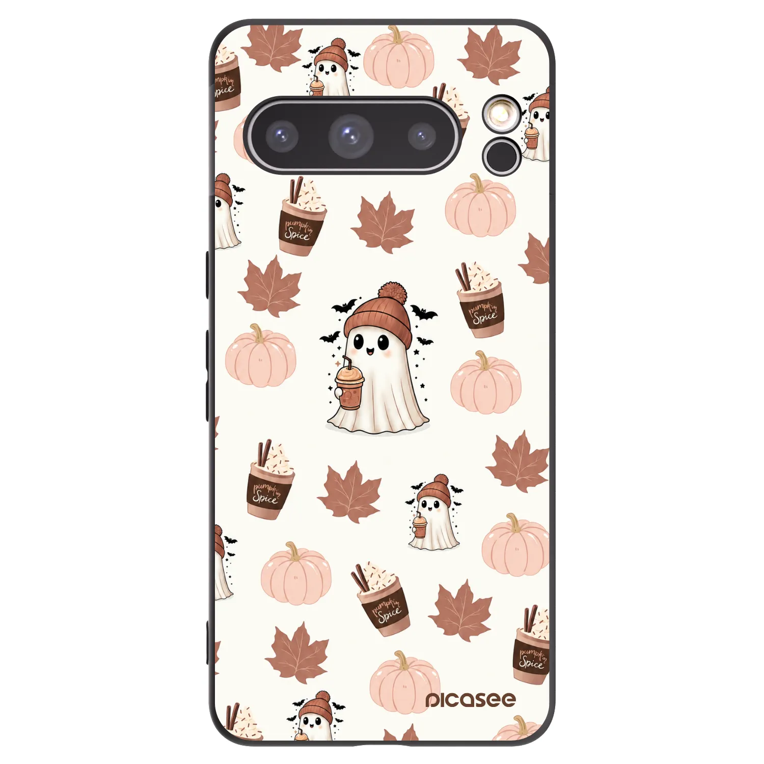 Picasee silikonový černý obal pro Google Pixel 8 Pro - Pumpkin spice