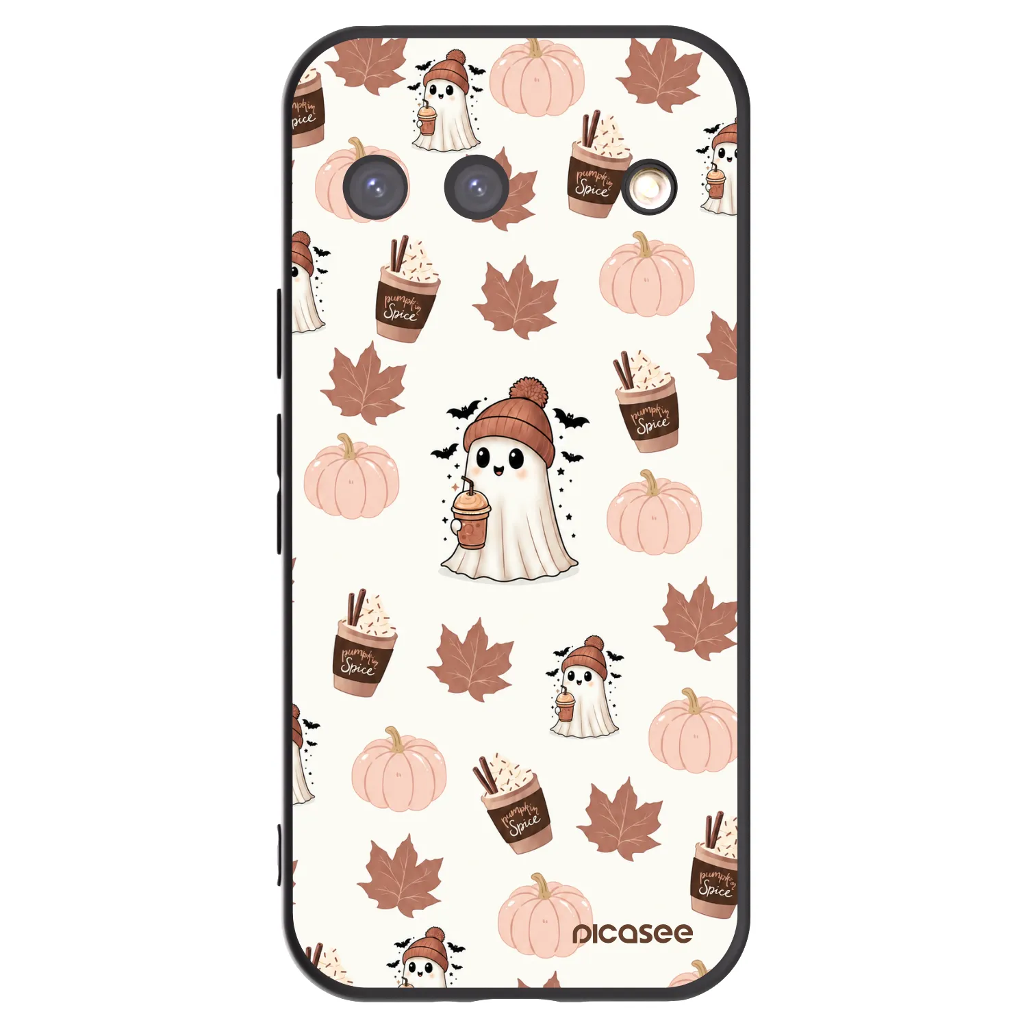 Picasee silikonový černý obal pro Google Pixel 9 - Pumpkin spice