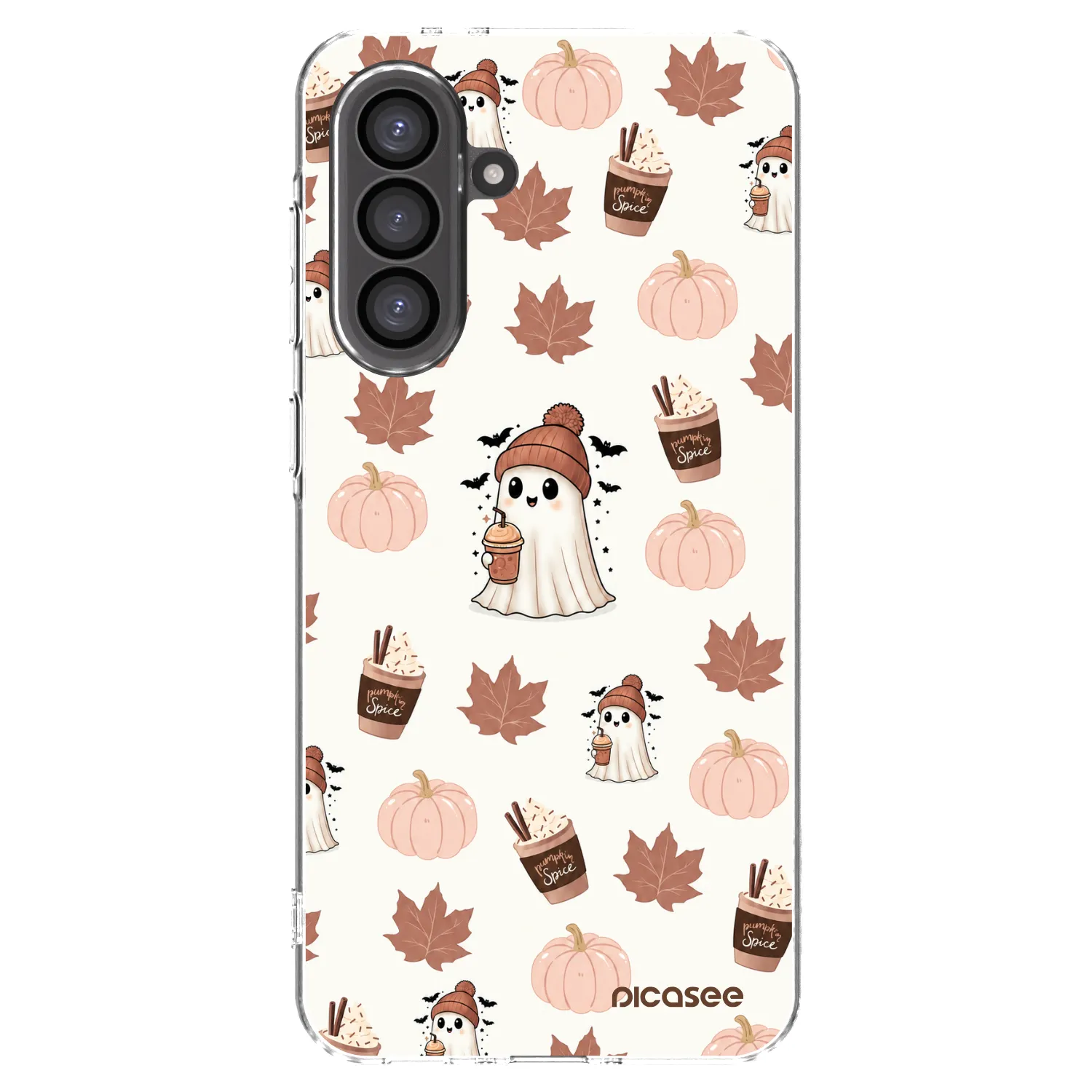 Picasee silikonový průhledný obal pro Samsung Galaxy A56 5G A566B - Pumpkin spice