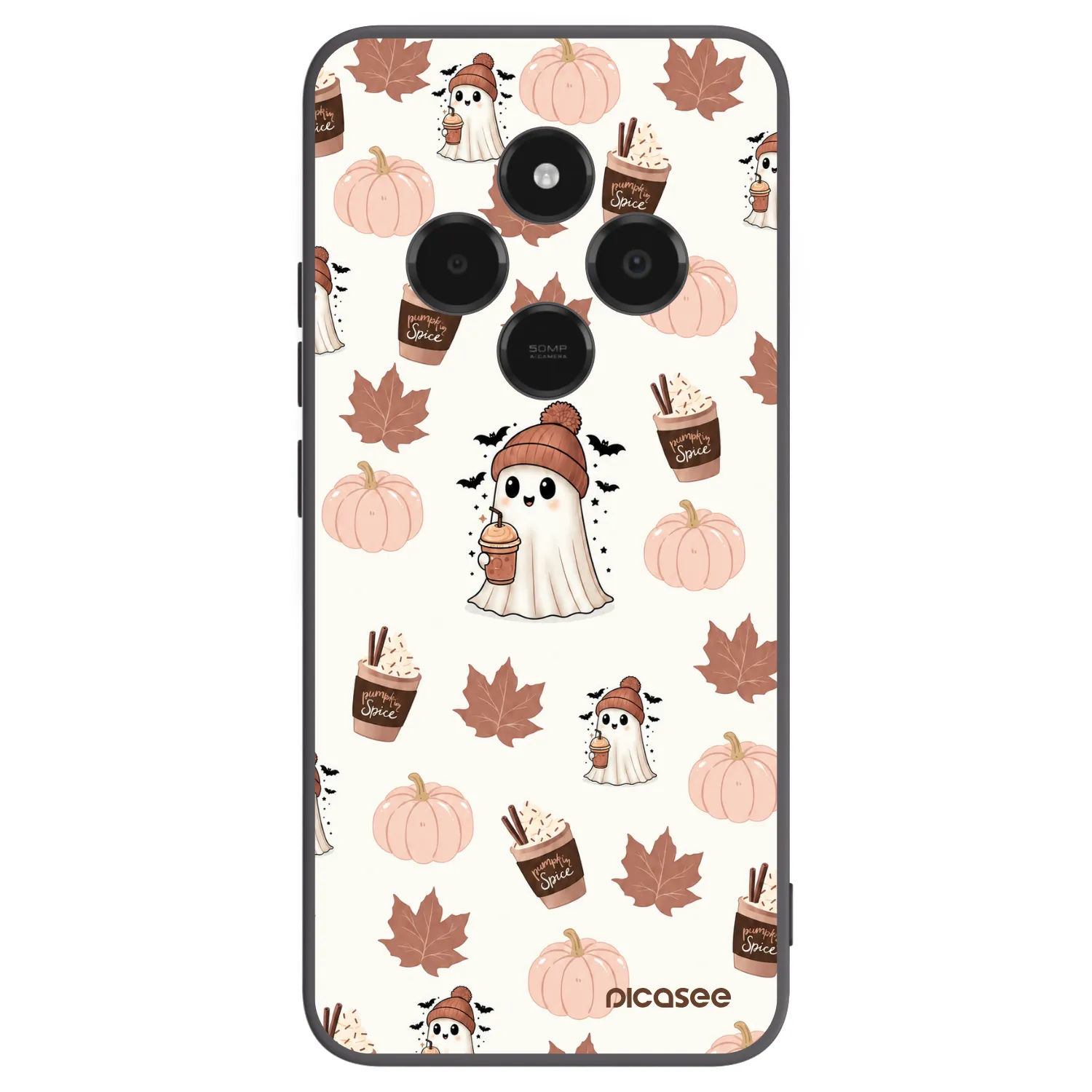 Picasee silikonový černý obal pro Xiaomi Poco C75 - Pumpkin spice