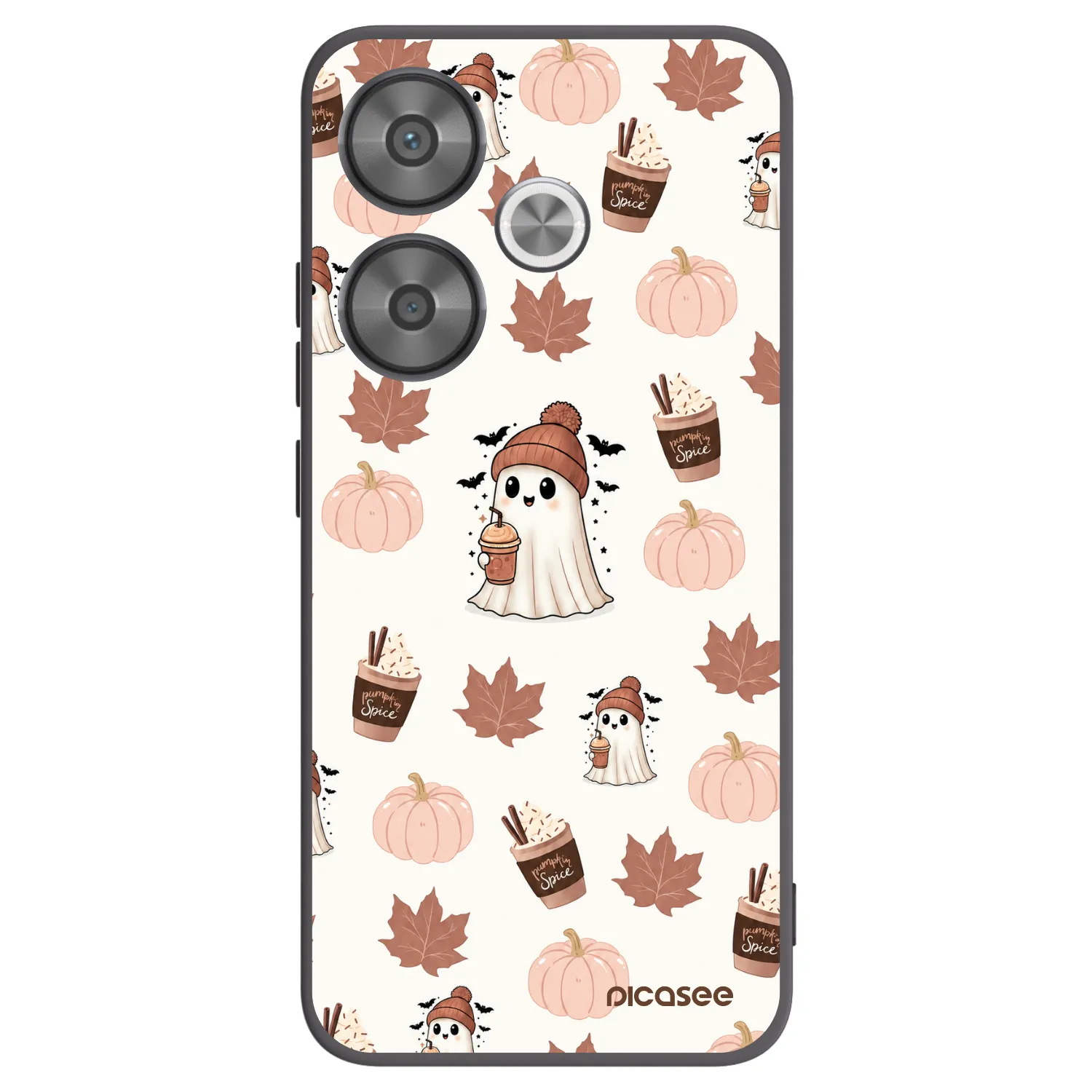 Picasee silikonový černý obal pro Xiaomi Poco F6 - Pumpkin spice