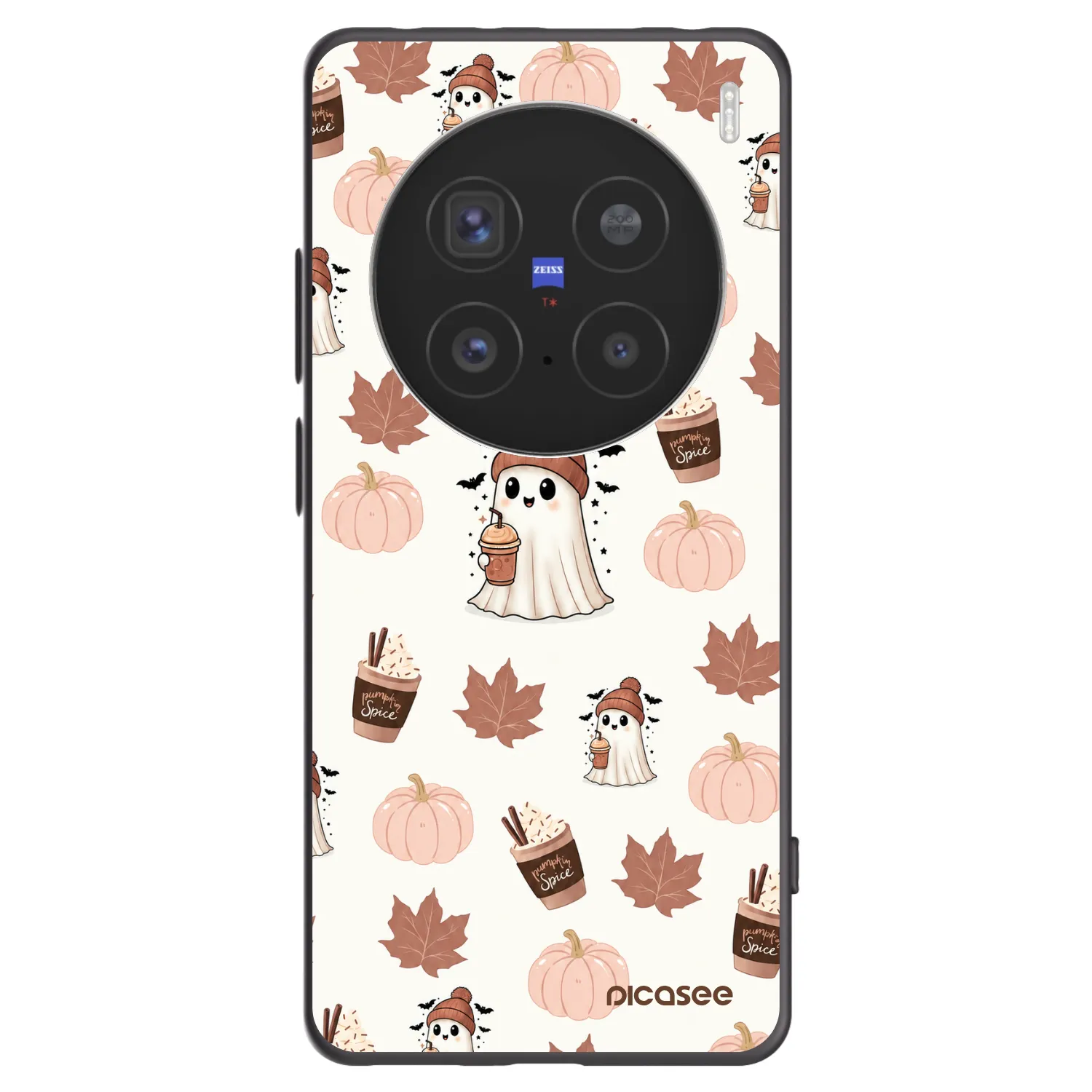 Picasee silikonový černý obal pro Vivo X200 Pro - Pumpkin spice