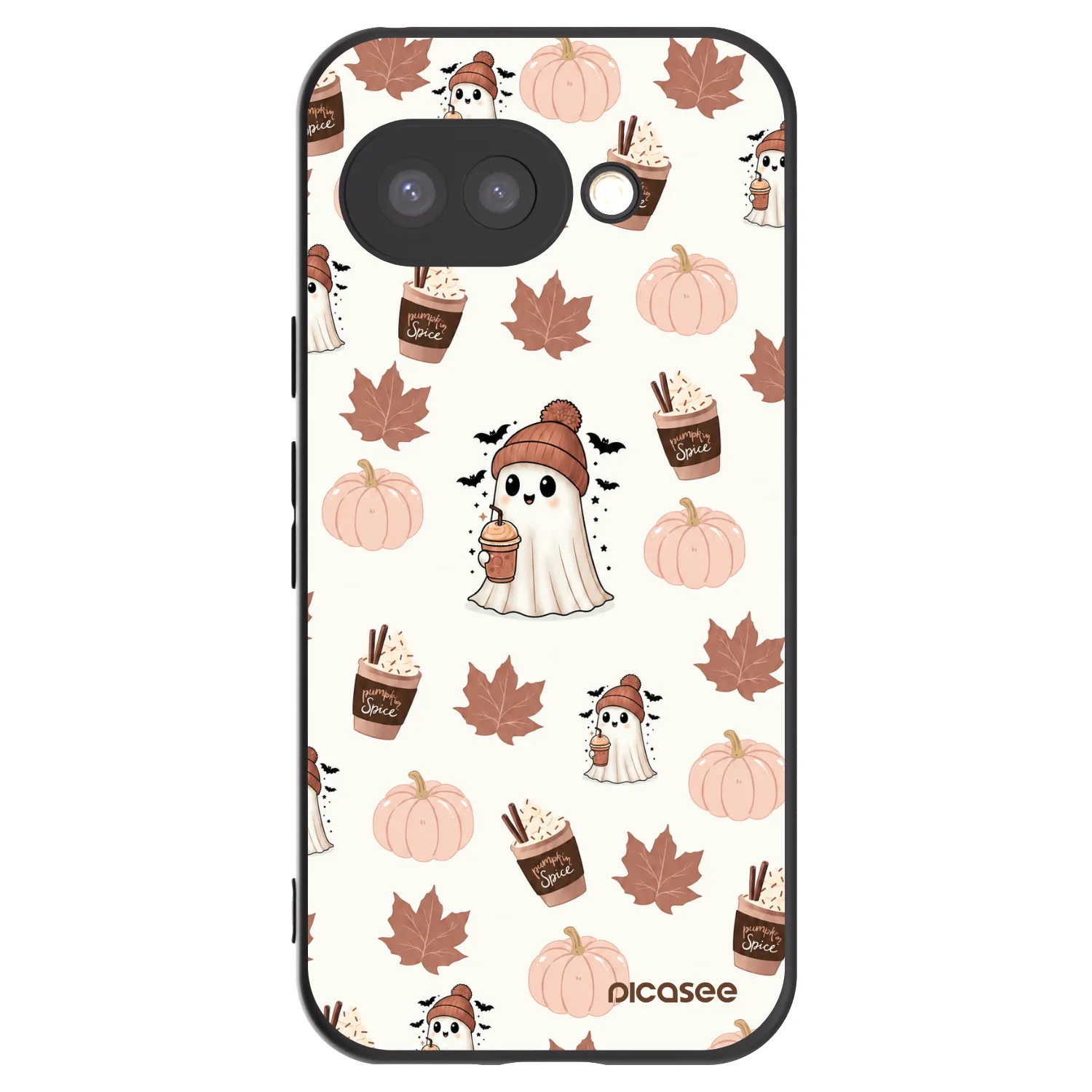 Picasee silikonový černý obal pro Google Pixel 9a - Pumpkin spice