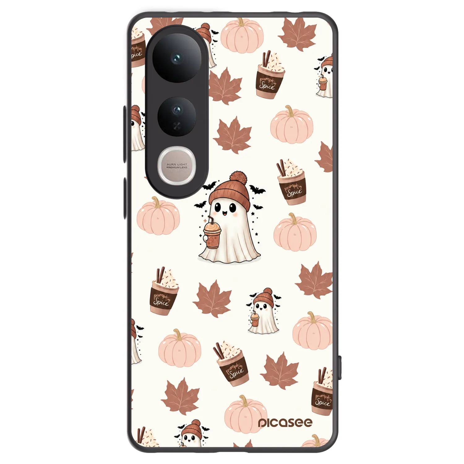 Picasee silikonový černý obal pro Vivo V50 Lite 5G - Pumpkin spice