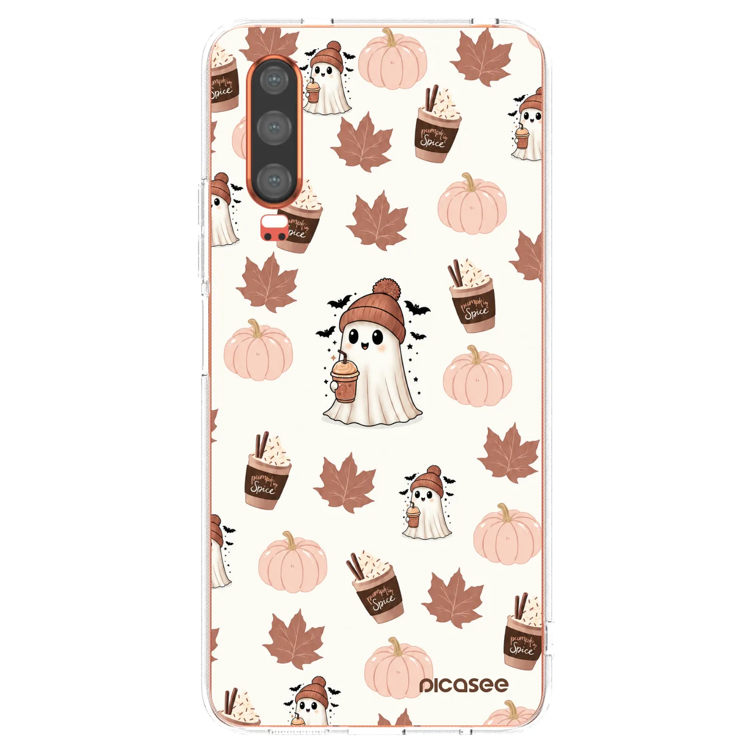Picasee silikonový průhledný obal pro Huawei P30 - Pumpkin spice