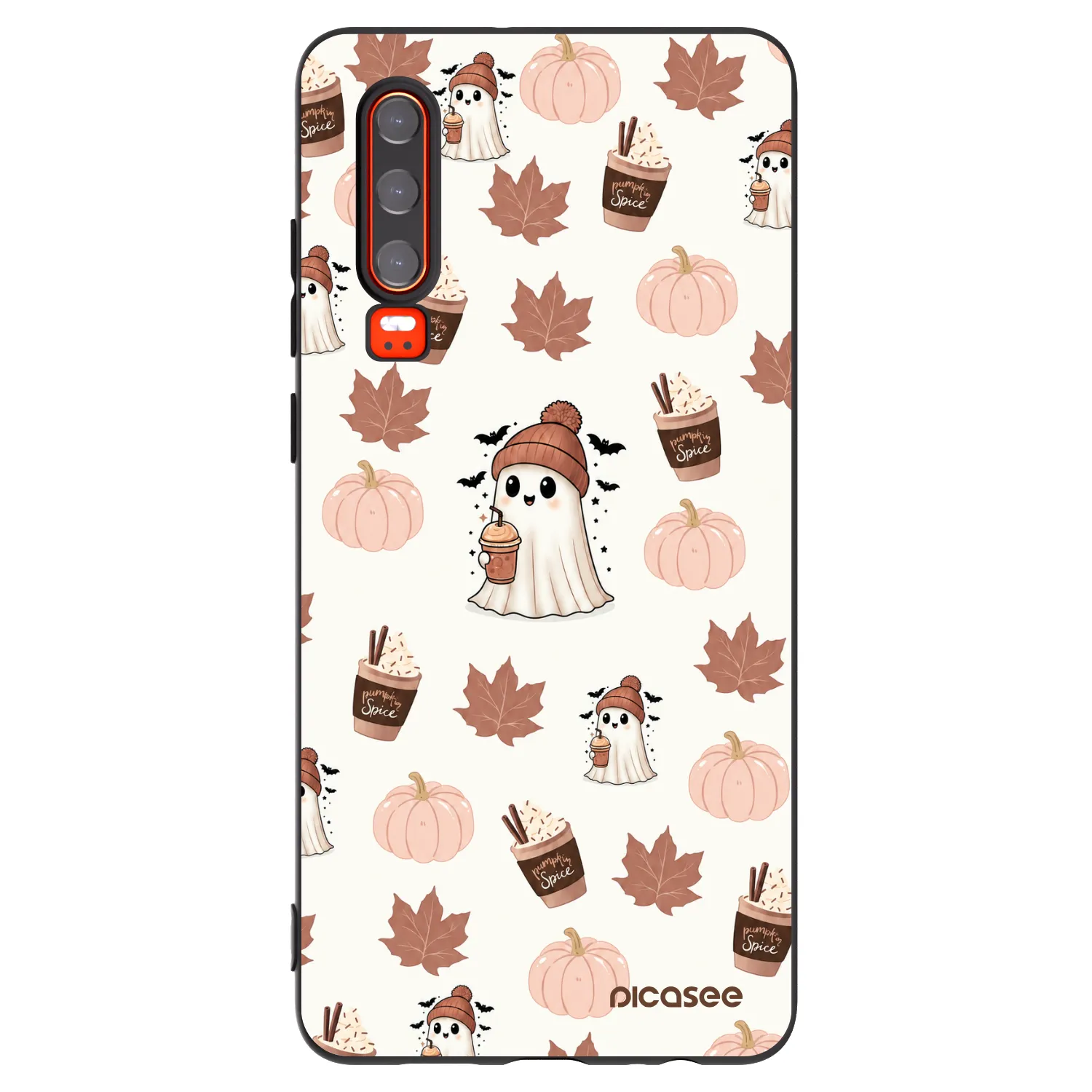 Picasee silikonový černý obal pro Huawei P30 - Pumpkin spice