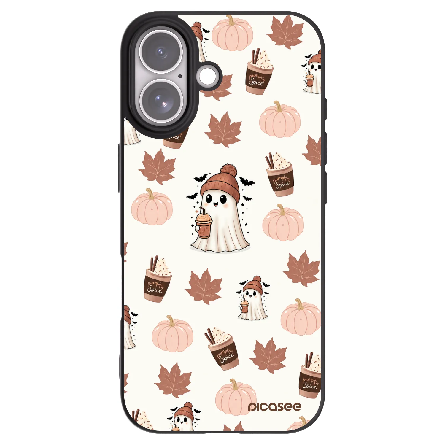 Picasee silikonový černý obal pro Apple iPhone 17 - Pumpkin spice