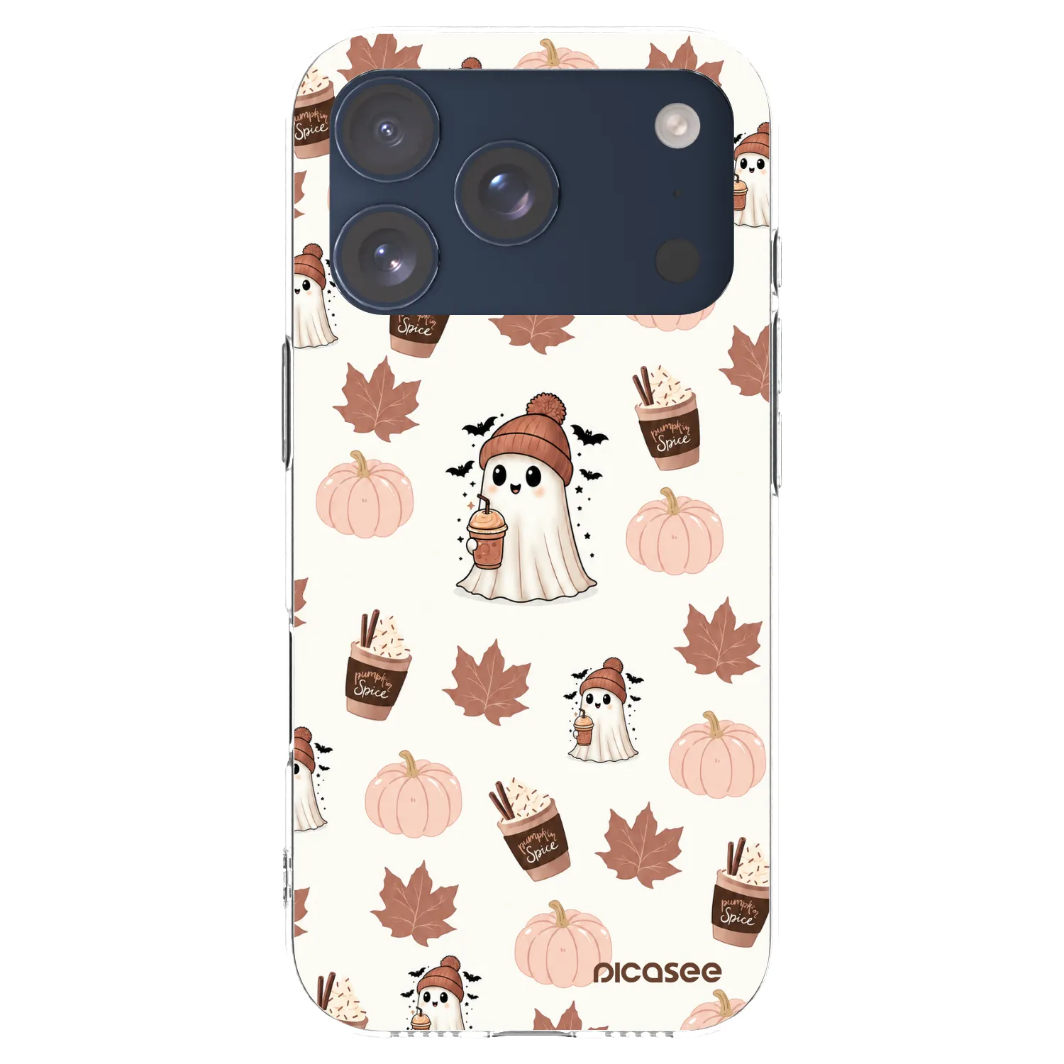 Picasee silikonový průhledný obal pro Apple iPhone 17 Pro - Pumpkin spice