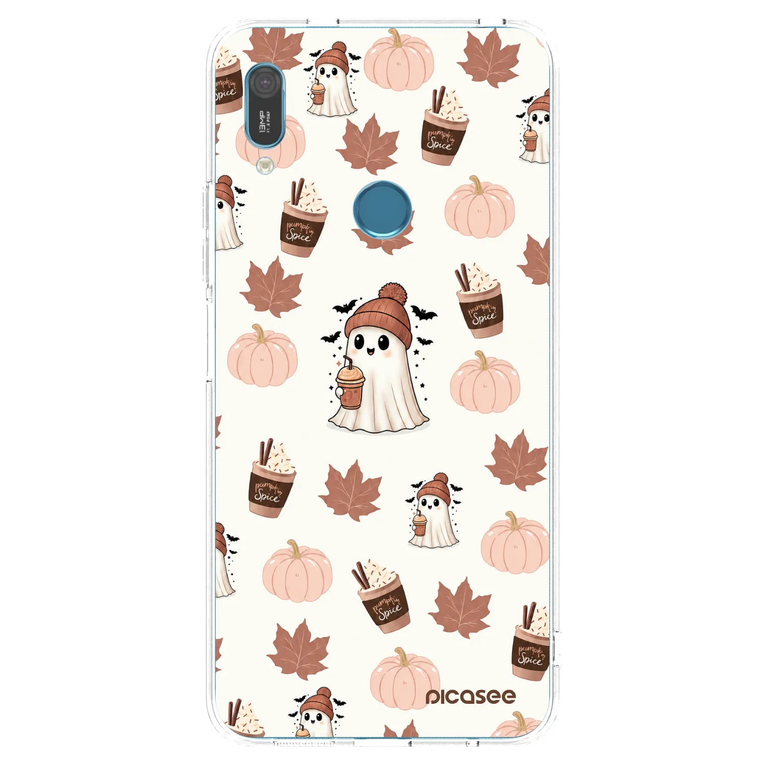 Picasee silikonový průhledný obal pro Huawei Y6 2019 - Pumpkin spice