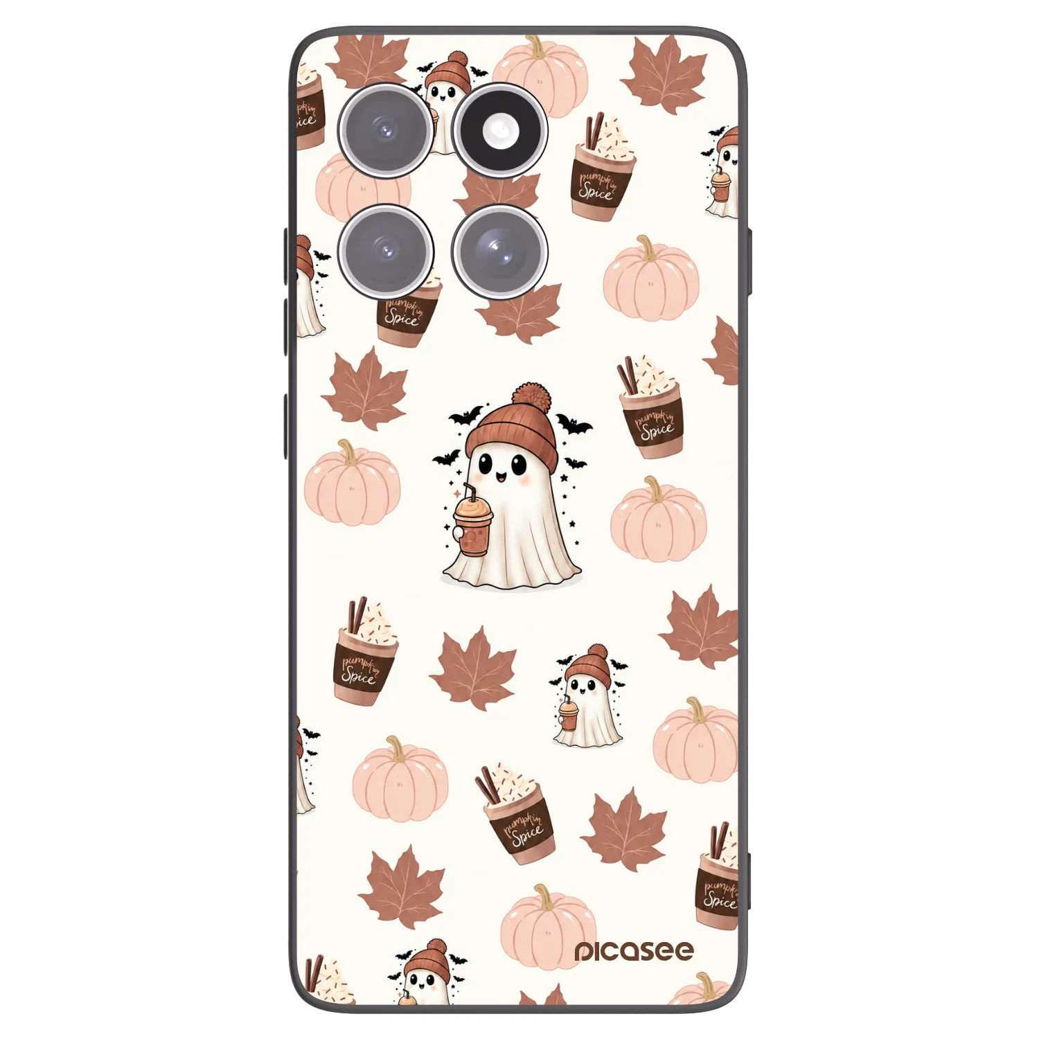Picasee silikonový černý obal pro Motorola Edge 60 Pro - Pumpkin spice