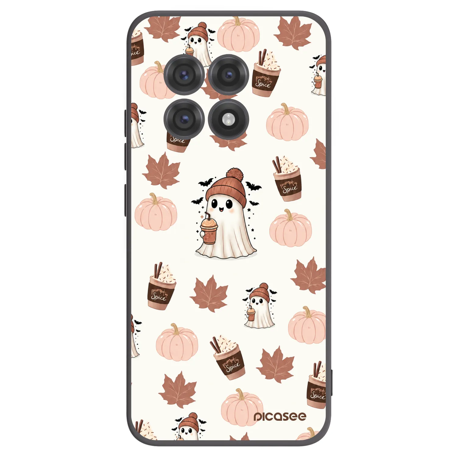 Picasee silikonový černý obal pro OnePlus 13R 5G - Pumpkin spice