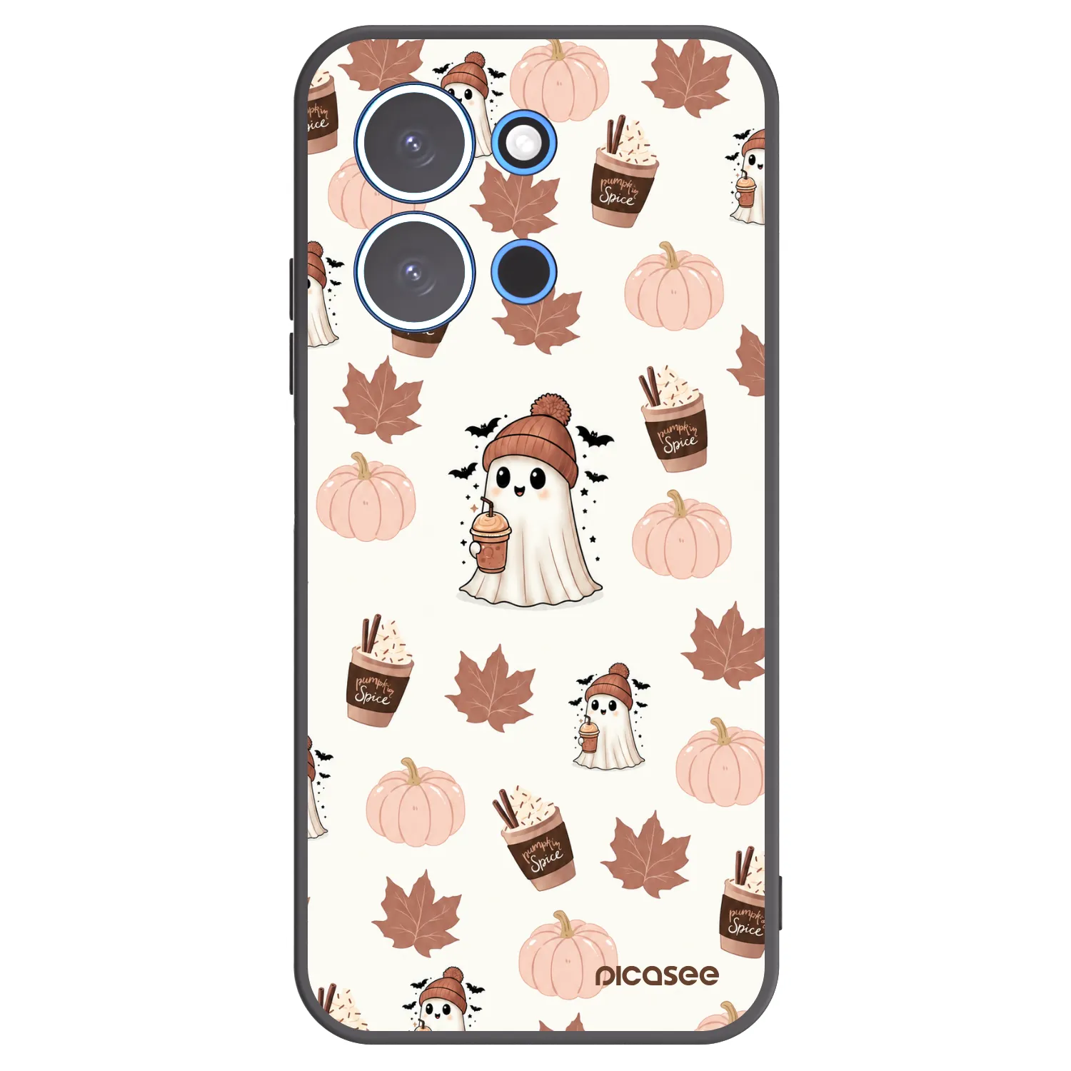 Picasee silikonový černý obal pro Xiaomi Redmi 15C 4G - Pumpkin spice