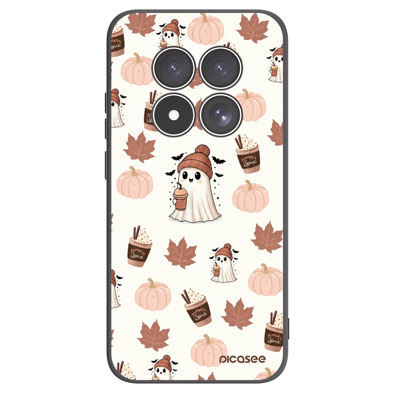 Picasee silikonový černý obal pro Xiaomi Redmi Note 15 Pro 4G - Pumpkin spice