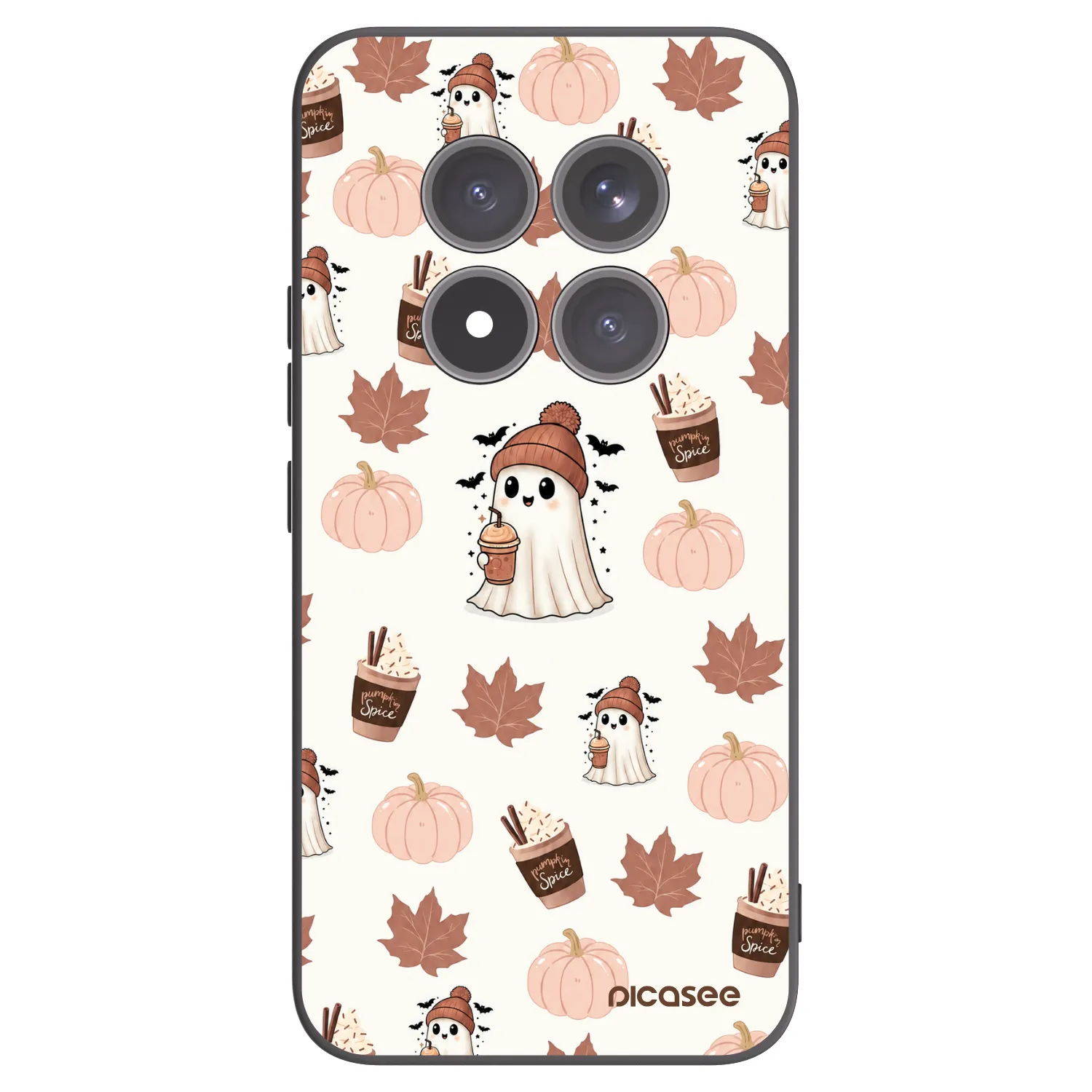 Picasee silikonový černý obal pro Xiaomi Redmi Note 15 Pro+ - Pumpkin spice