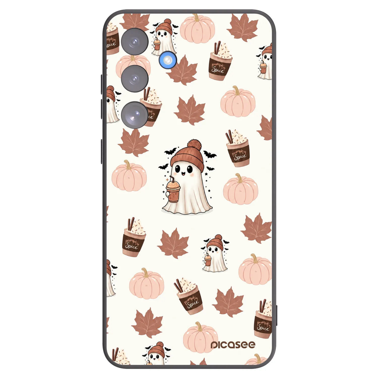 Picasee silikonový černý obal pro Samsung Galaxy S25 FE 5G - Pumpkin spice
