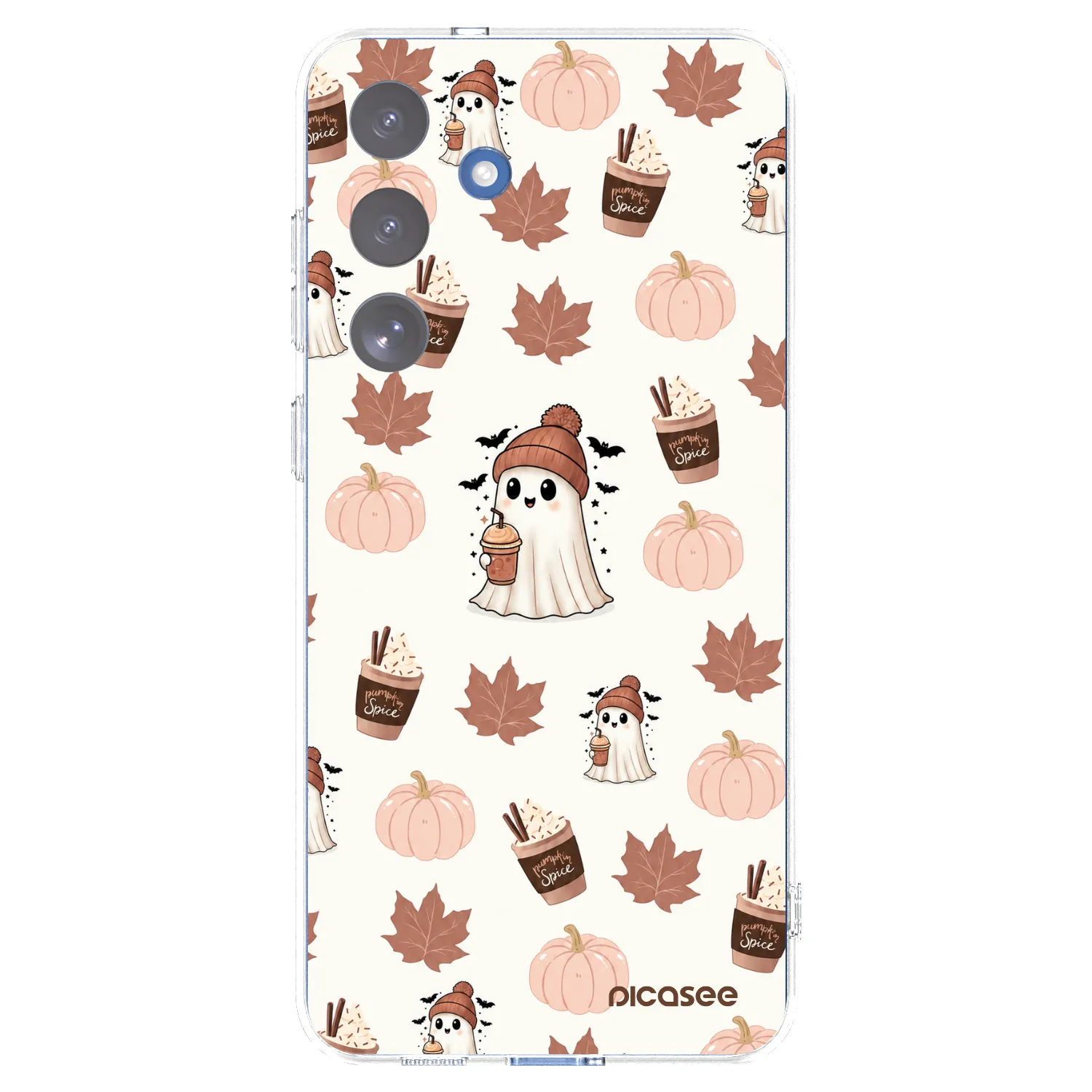 Picasee silikonový průhledný obal pro Samsung Galaxy S25 FE 5G - Pumpkin spice