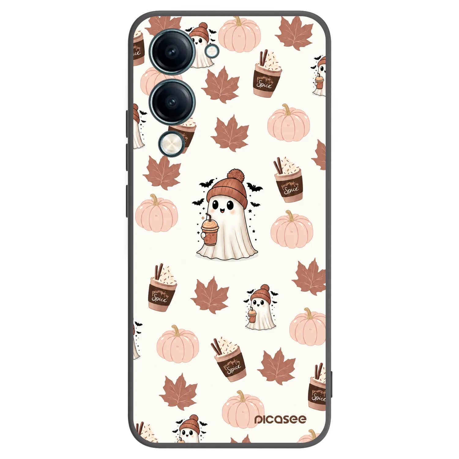 Picasee silikonový černý obal pro Vivo Y29s 5G - Pumpkin spice