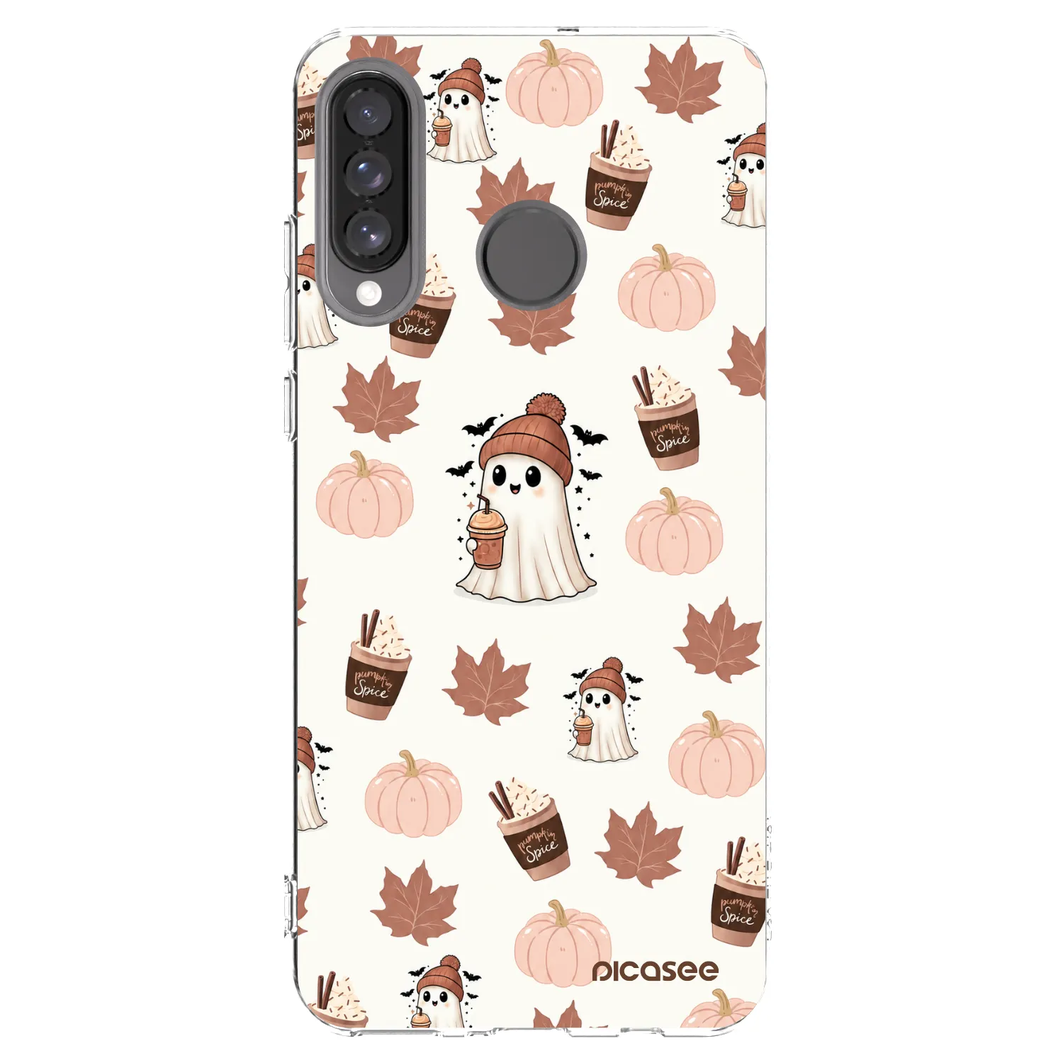 Picasee silikonový průhledný obal pro Huawei P30 Lite - Pumpkin spice
