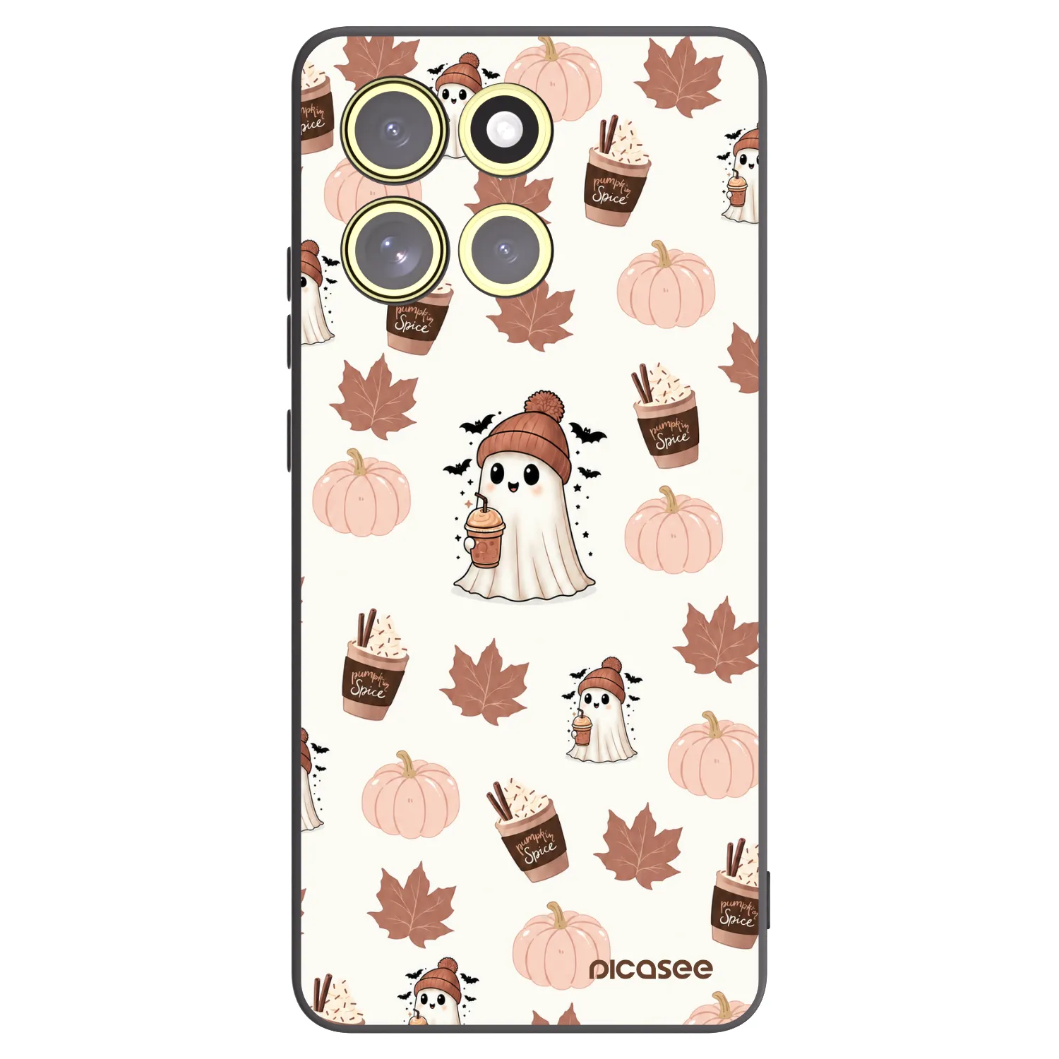 Picasee silikonový černý obal pro Motorola Moto G86 Power 5G - Pumpkin spice