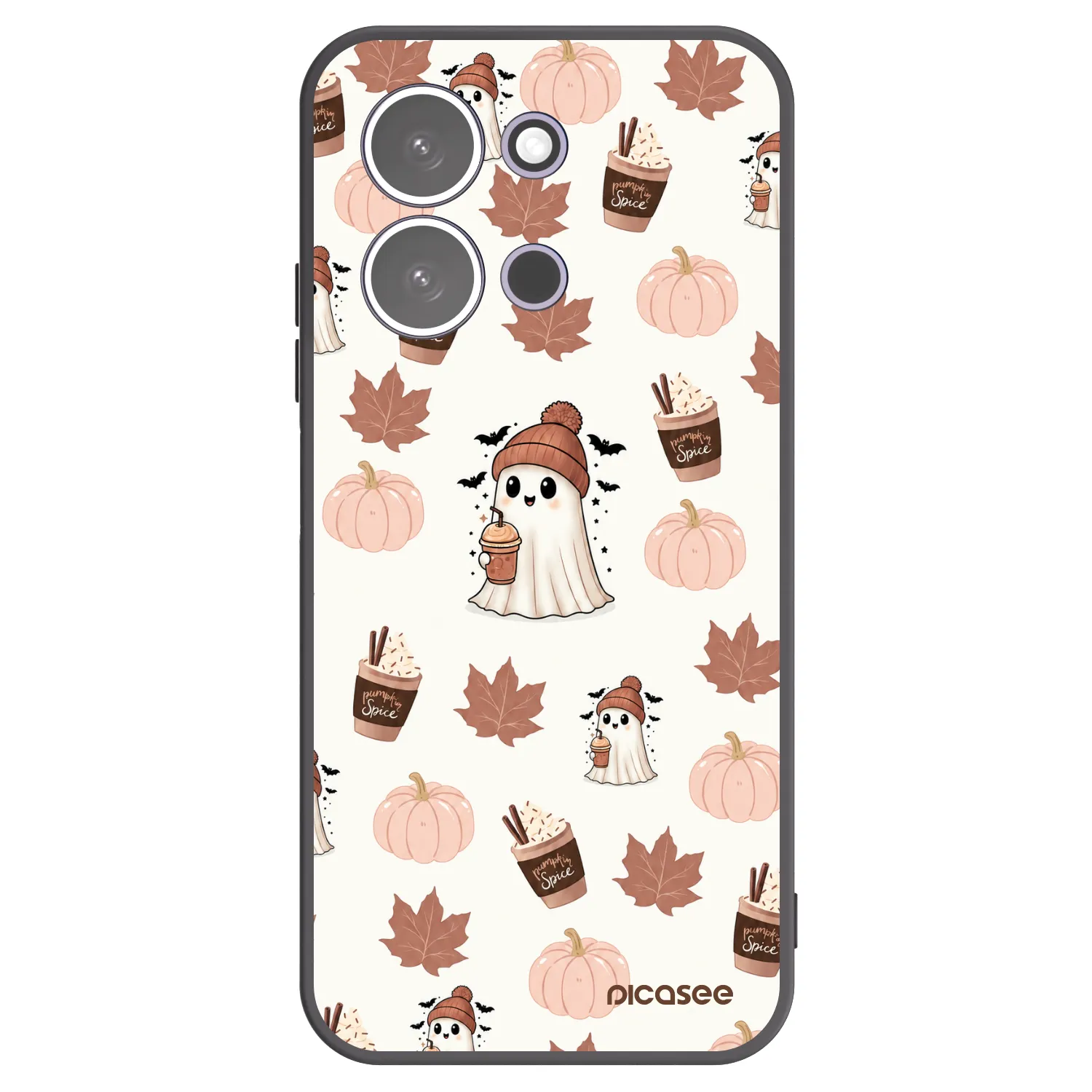 Picasee silikonový černý obal pro Xiaomi Redmi 15C 5G - Pumpkin spice