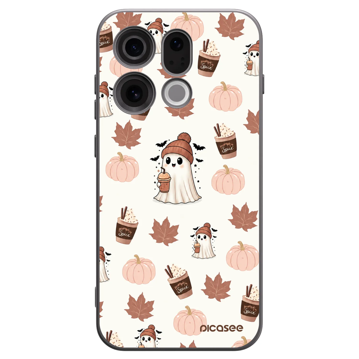 Picasee silikonový černý obal pro OPPO Find X9 - Pumpkin spice