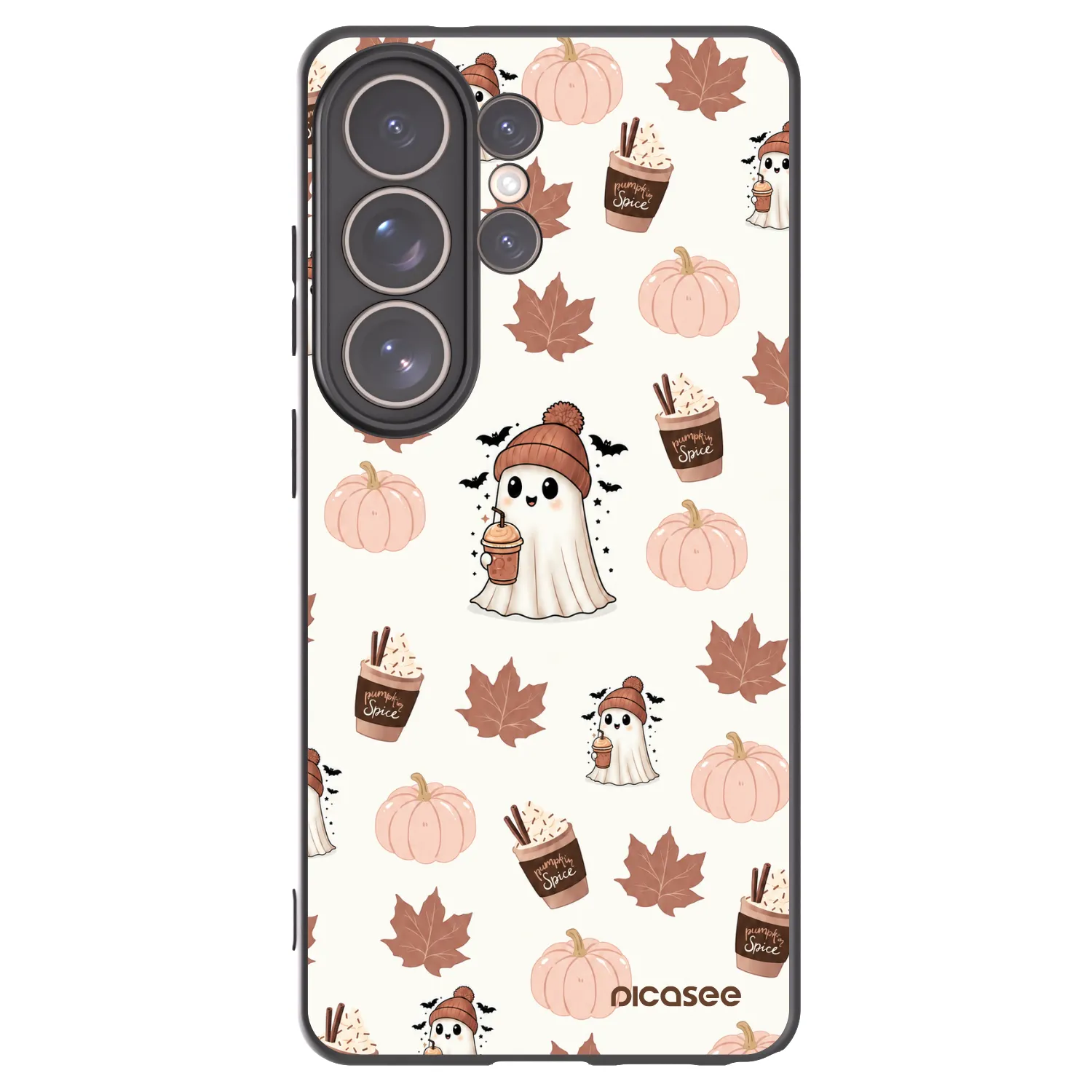 Picasee silikonový černý obal pro Samsung Galaxy S26 Ultra - Pumpkin spice