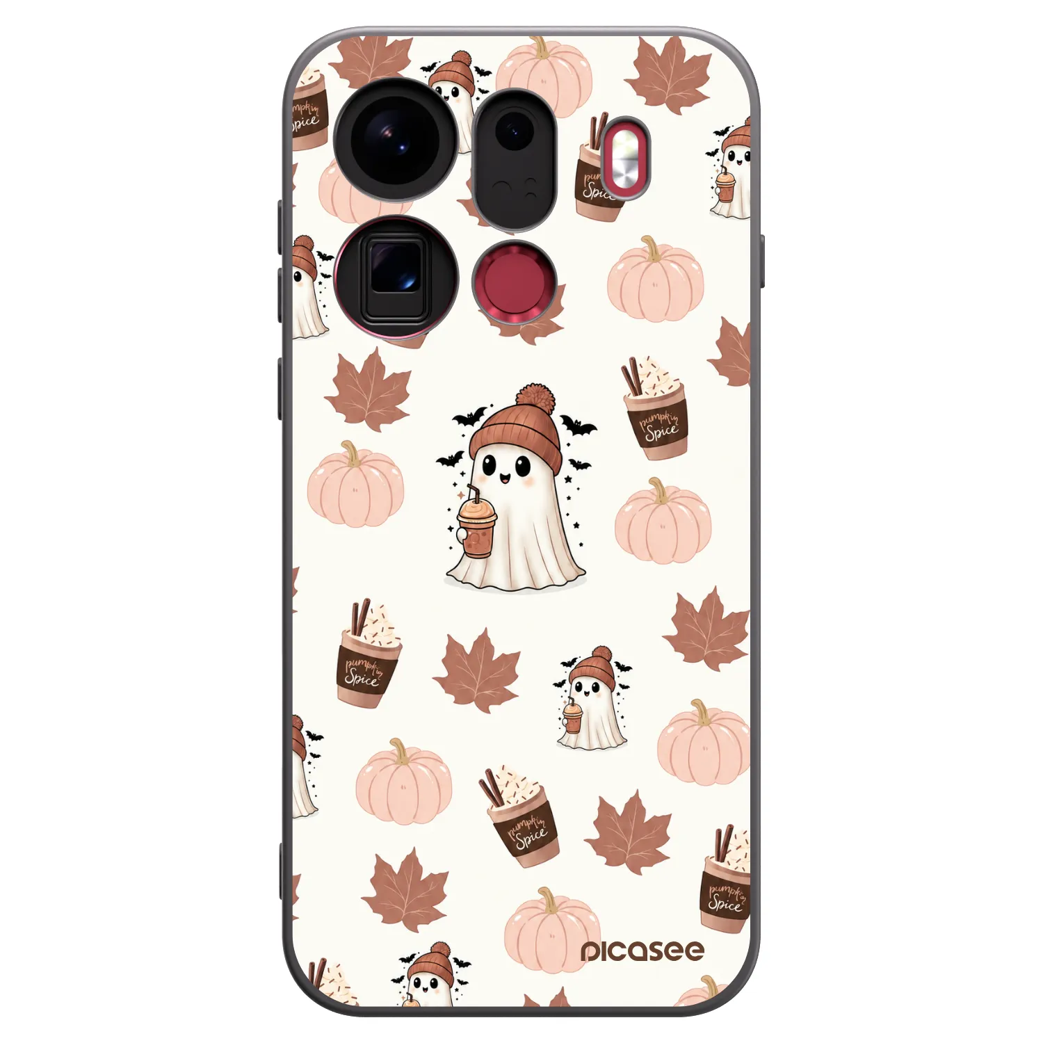 Picasee silikonový černý obal pro OPPO Find X9 Pro - Pumpkin spice