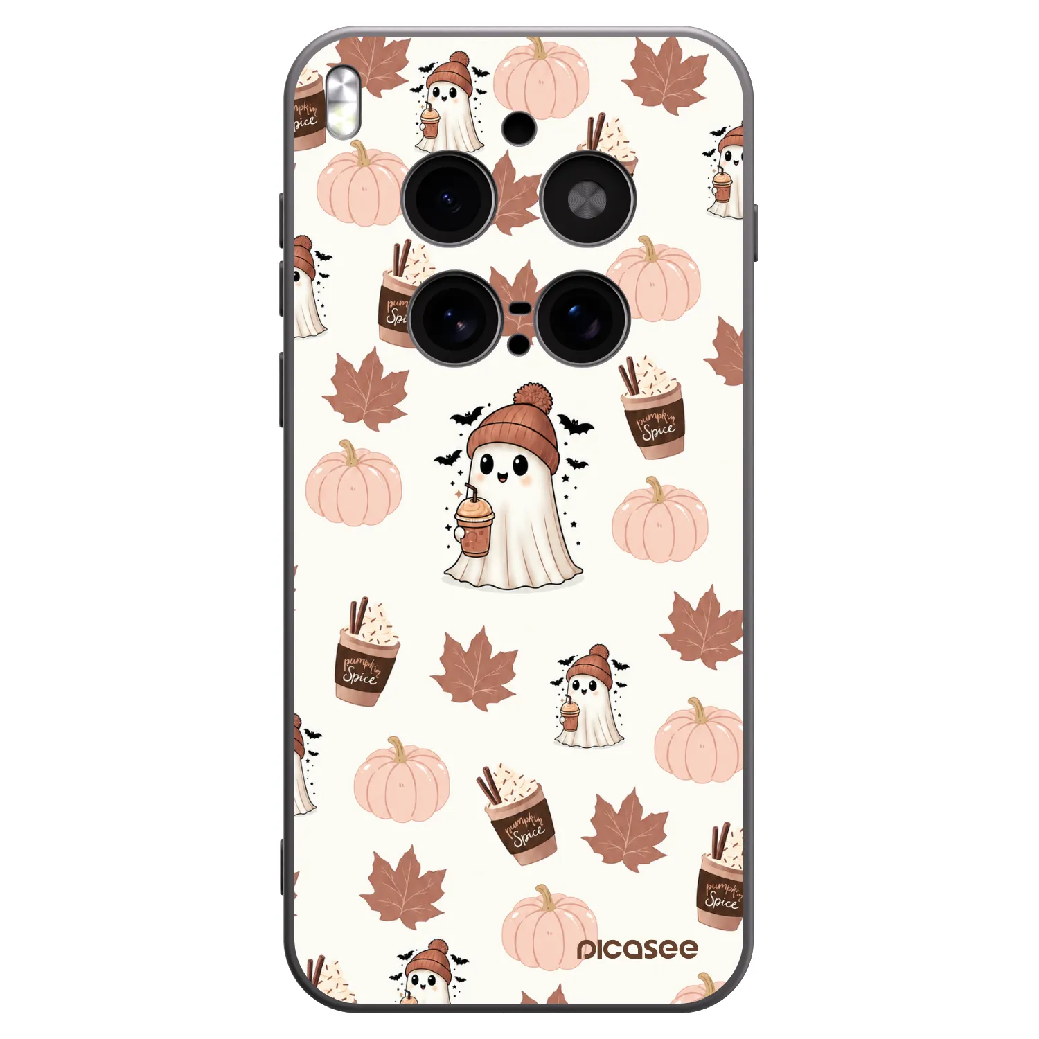 Picasee silikonový černý obal pro Vivo X300 Pro - Pumpkin spice