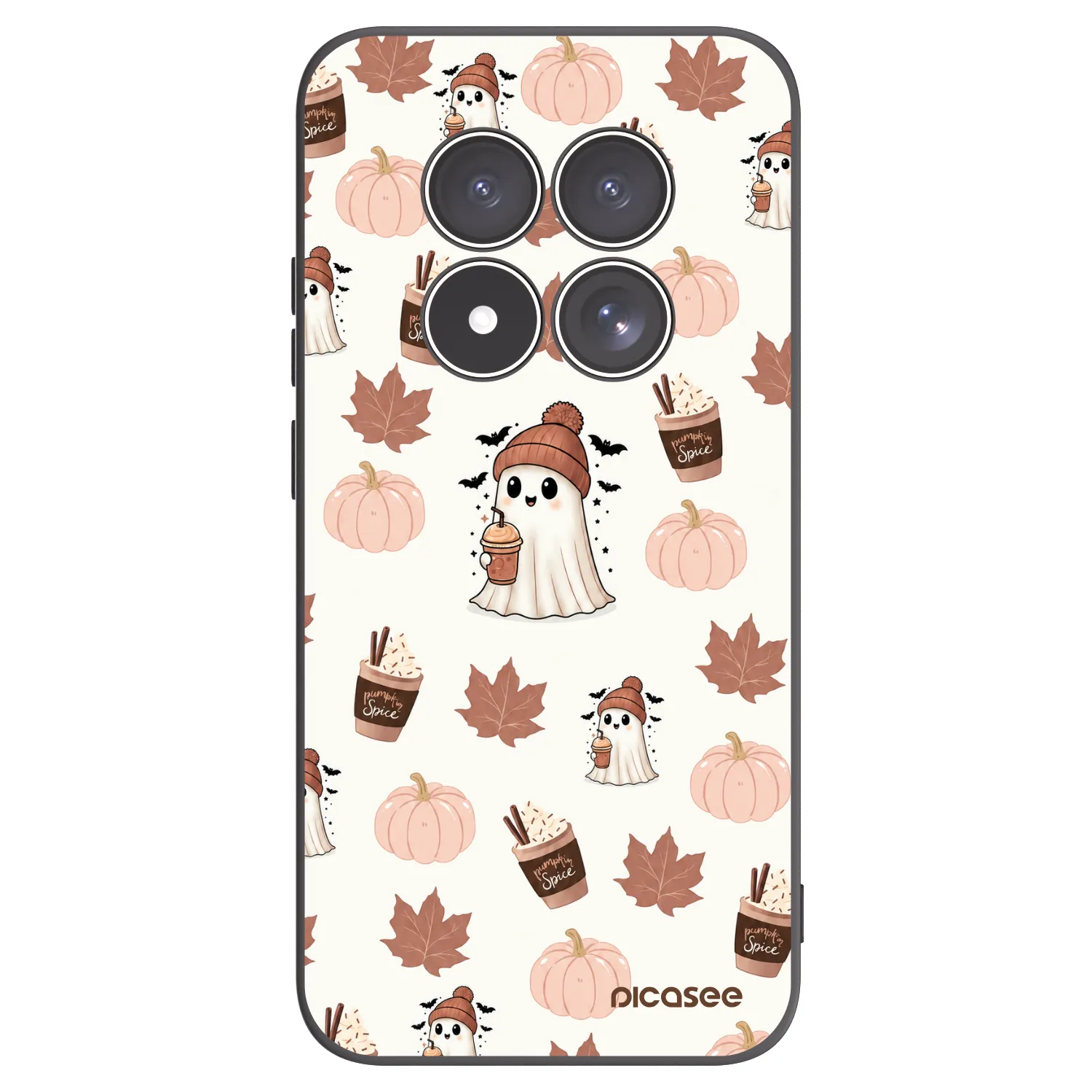 Picasee silikonový černý obal pro Xiaomi Redmi Note 15 Pro 5G - Pumpkin spice
