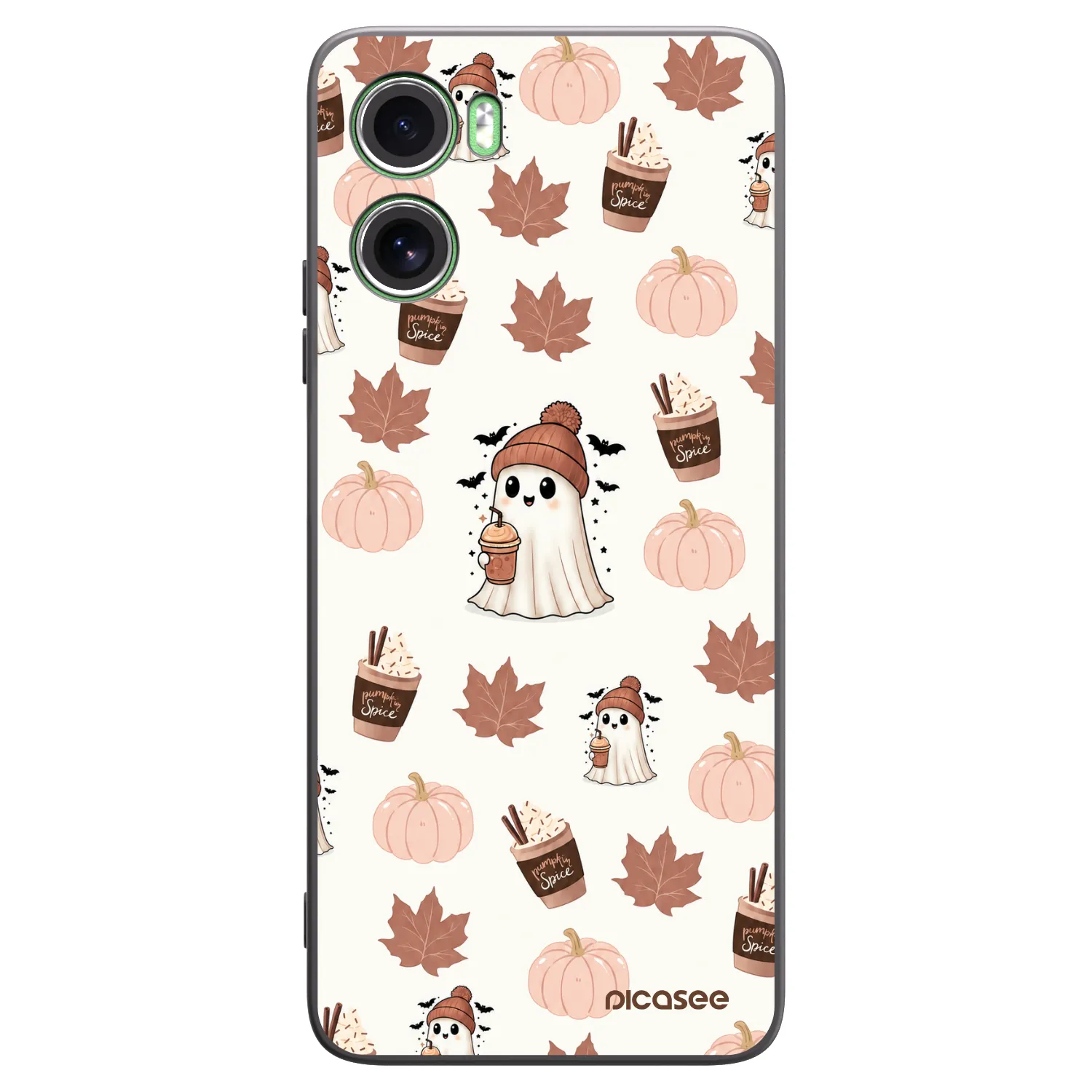 Picasee silikonový černý obal pro Motorola Moto G06 - Pumpkin spice