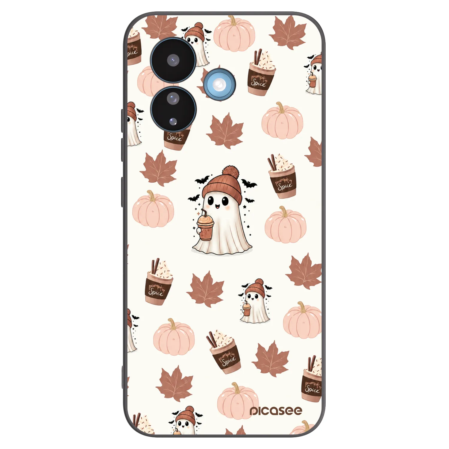 Picasee silikonový černý obal pro Xiaomi Redmi Note 17 Pro 5G - Pumpkin spice