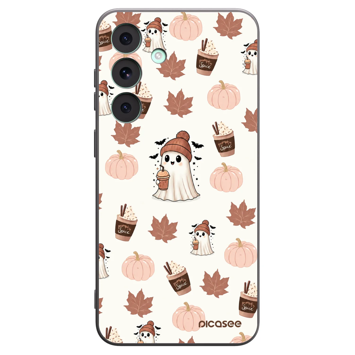 Picasee silikonový černý obal pro Samsung Galaxy S26 FE - Pumpkin spice