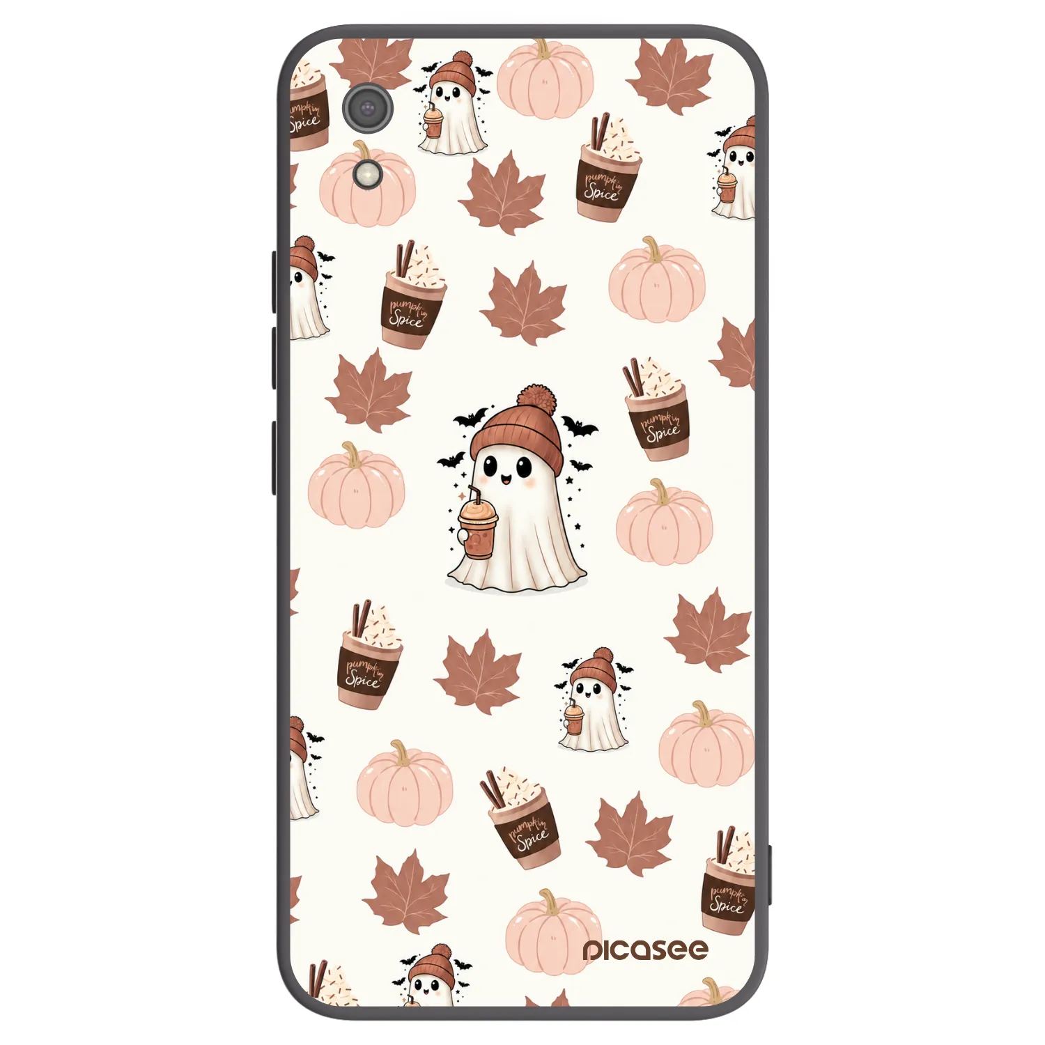 Picasee silikonový černý obal pro Xiaomi Redmi 7A - Pumpkin spice
