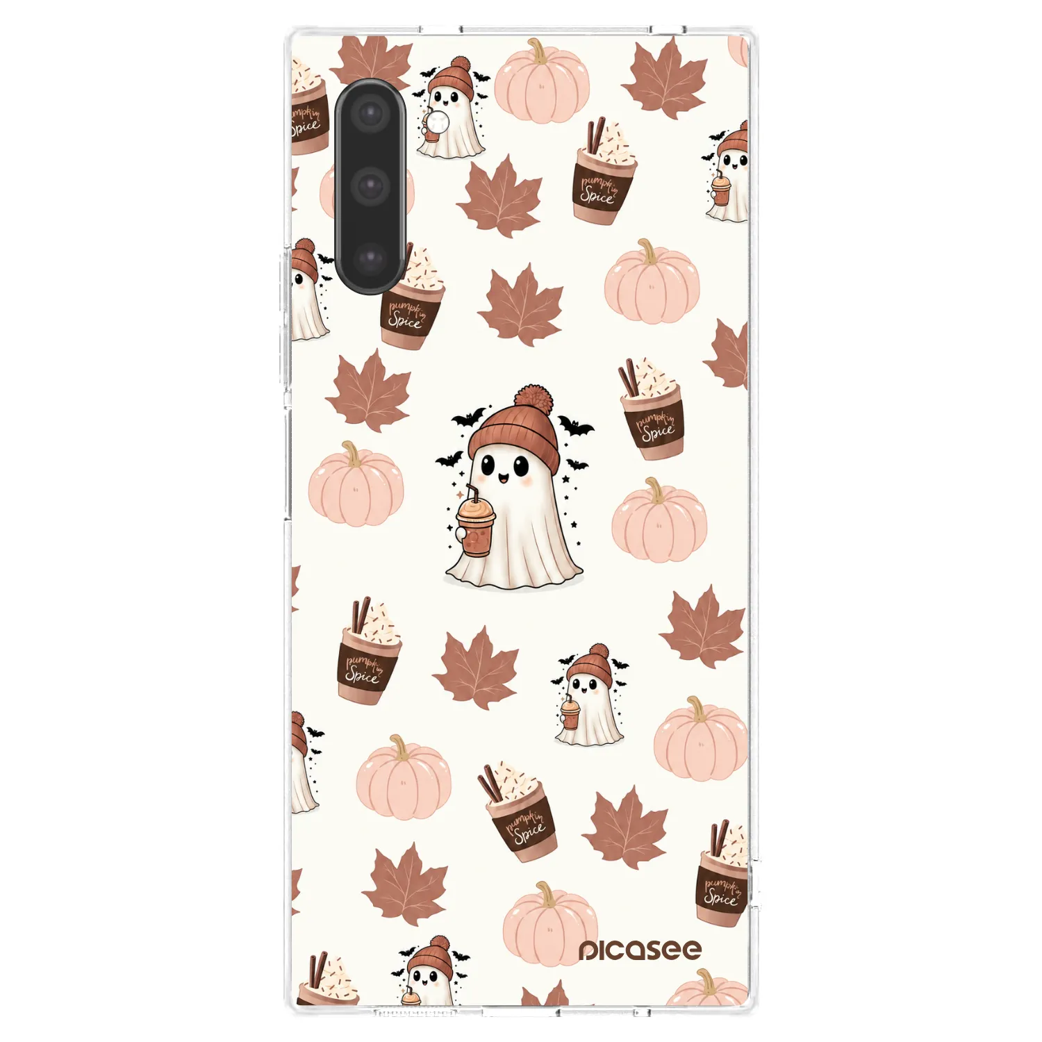 Picasee silikonový průhledný obal pro Samsung Galaxy Note 10 N970F - Pumpkin spice