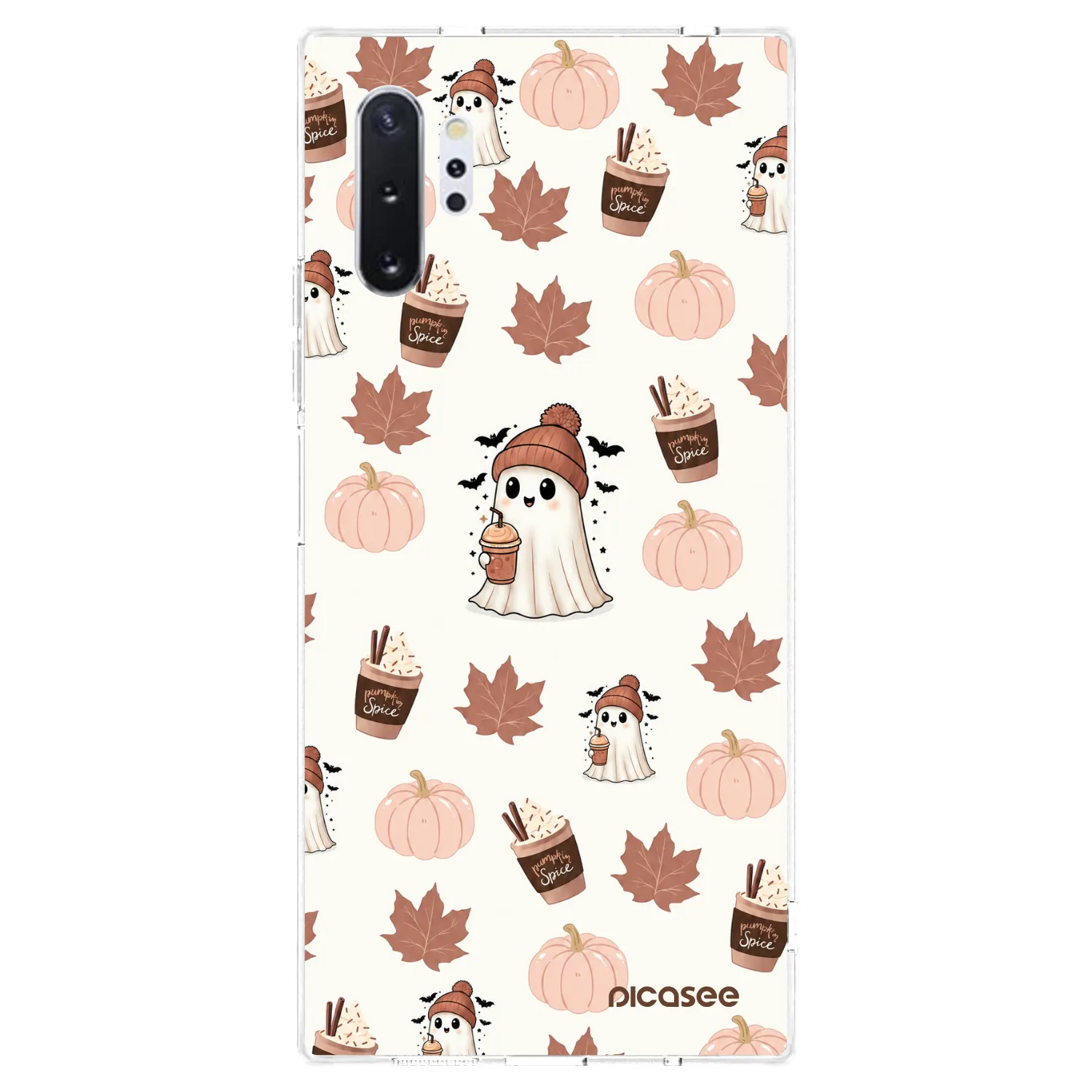 Picasee silikonový průhledný obal pro Samsung Galaxy Note 10+ N975F - Pumpkin spice
