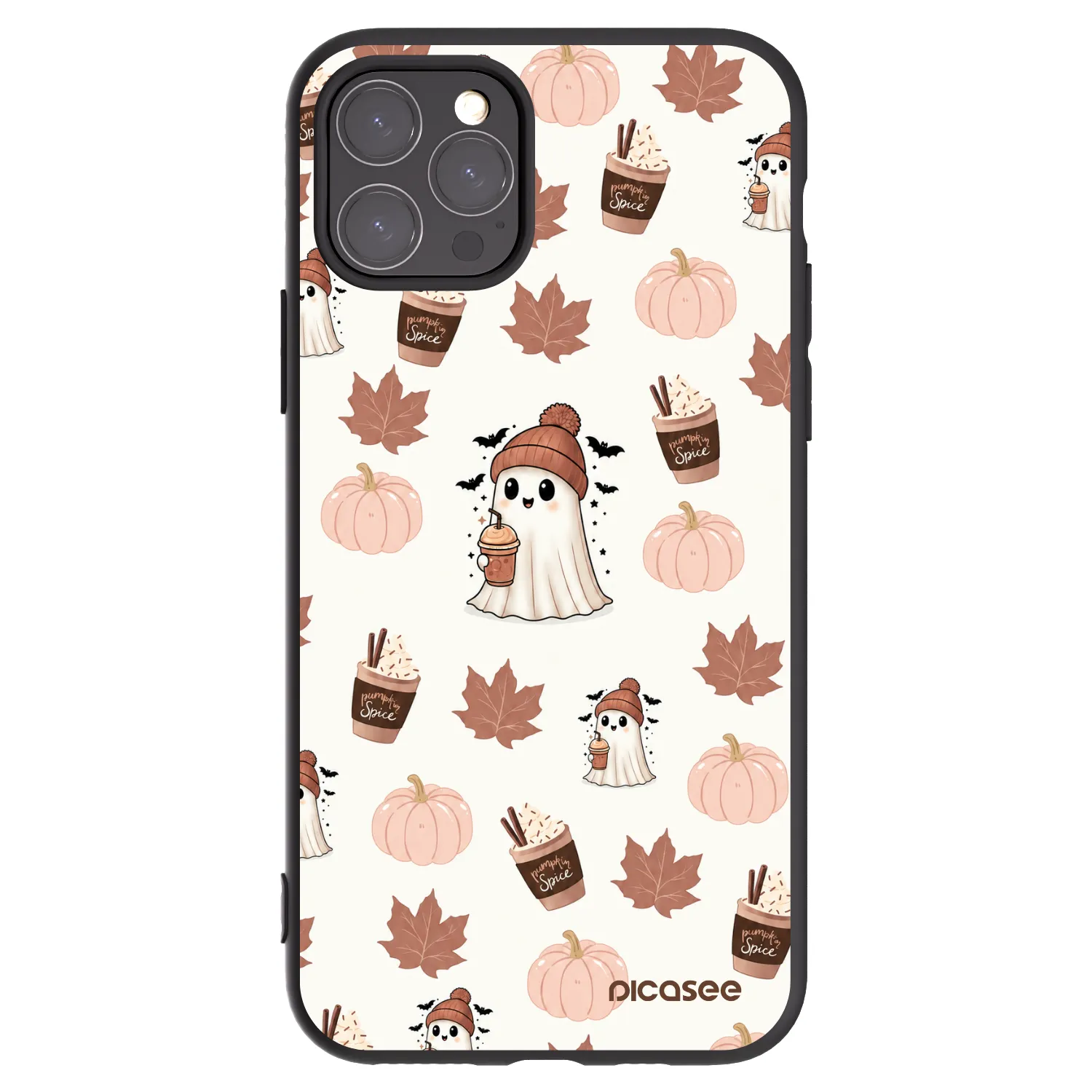 Picasee silikonový černý obal pro Apple iPhone 11 Pro - Pumpkin spice