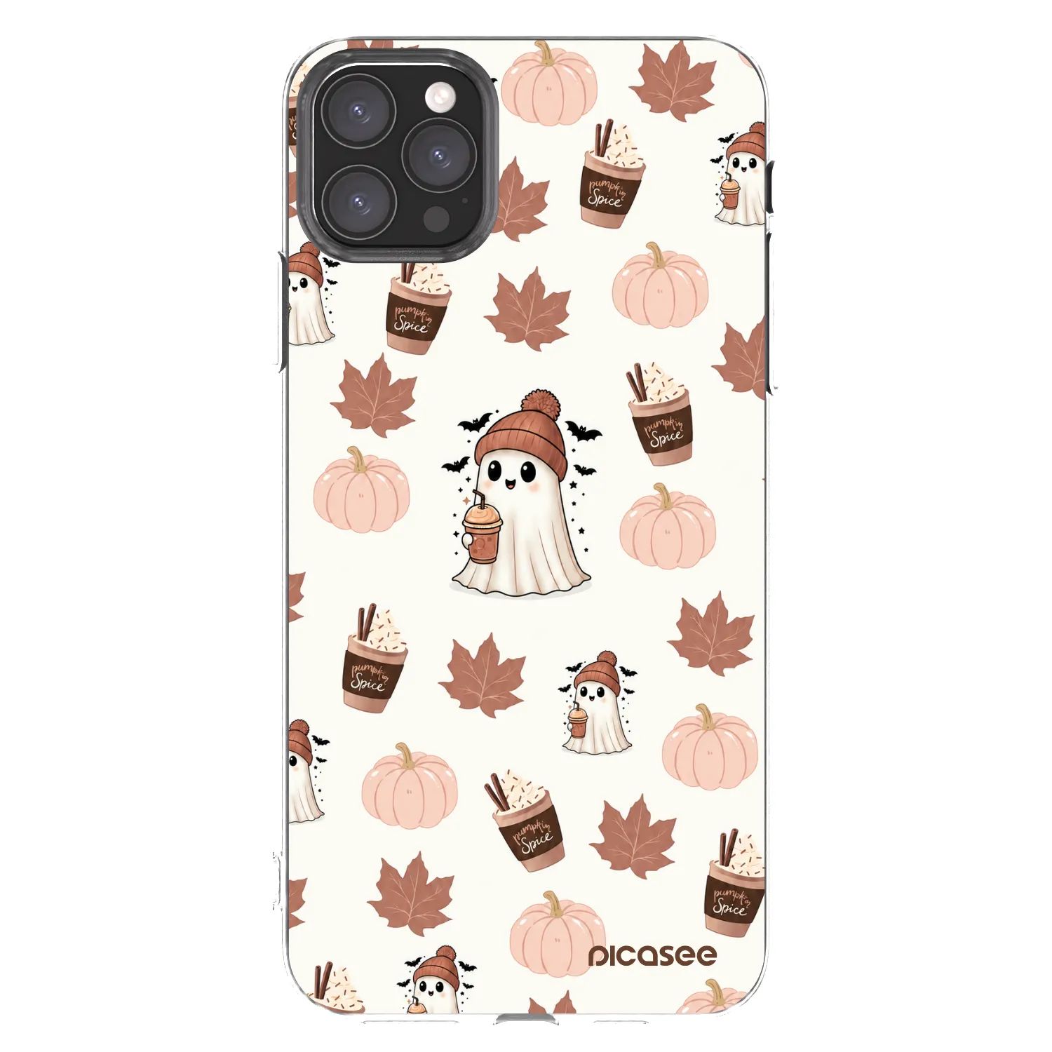 Picasee silikonový průhledný obal pro Apple iPhone 11 Pro Max - Pumpkin spice