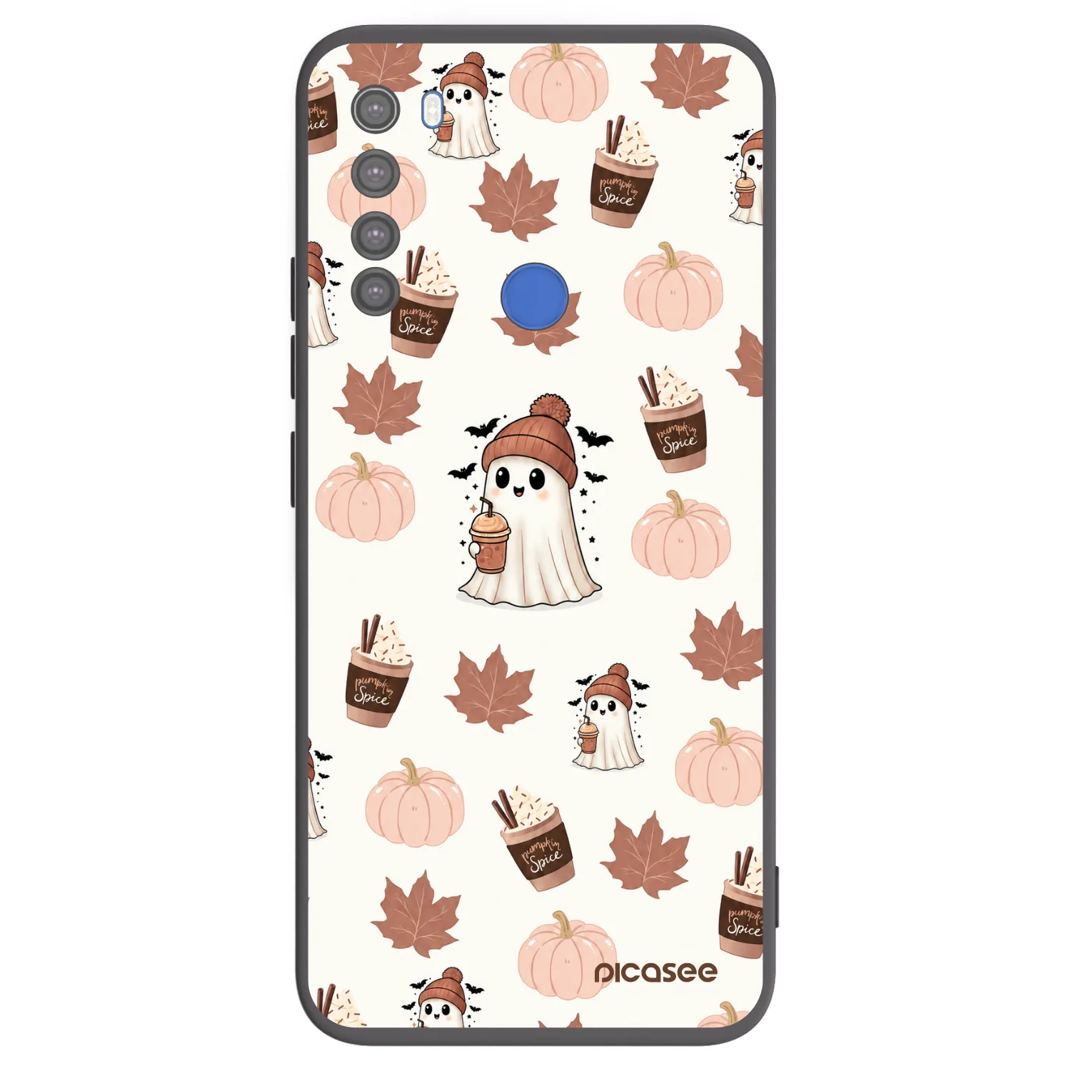 Picasee silikonový černý obal pro Xiaomi Redmi Note 8T - Pumpkin spice