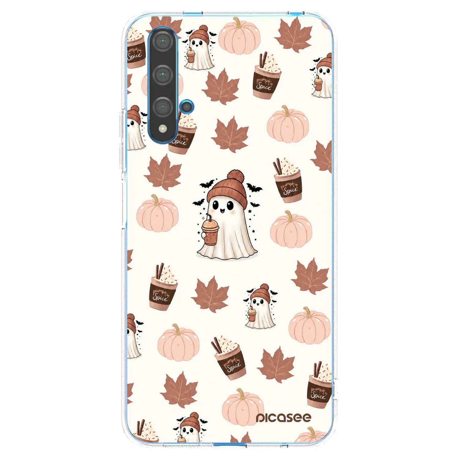Picasee silikonový průhledný obal pro Huawei Nova 5T - Pumpkin spice