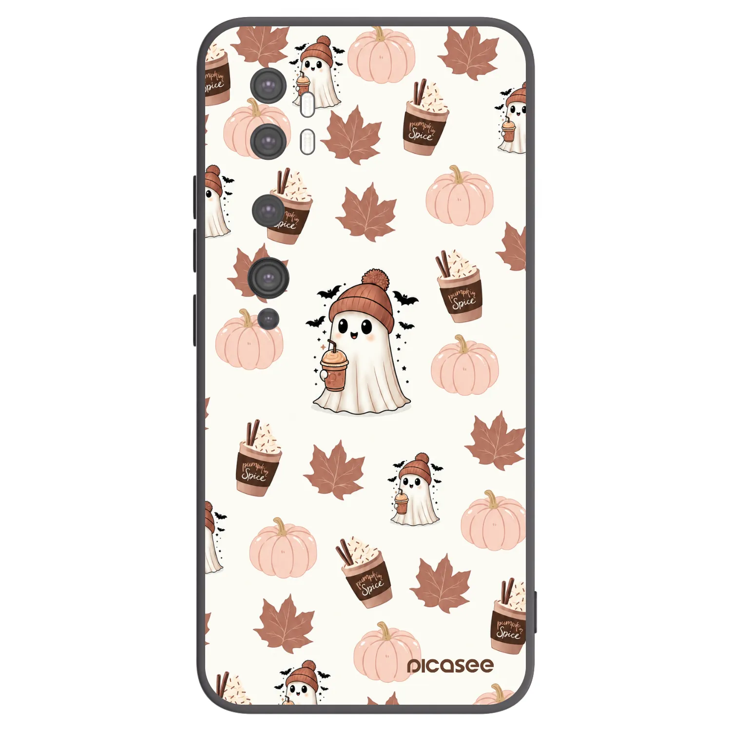 Picasee silikonový černý obal pro Xiaomi Mi Note 10 (Pro) - Pumpkin spice