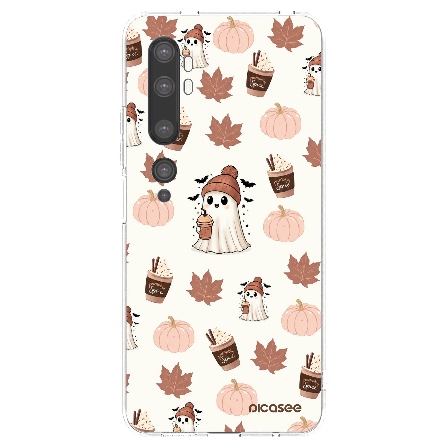 Picasee silikonový průhledný obal pro Xiaomi Mi Note 10 (Pro) - Pumpkin spice