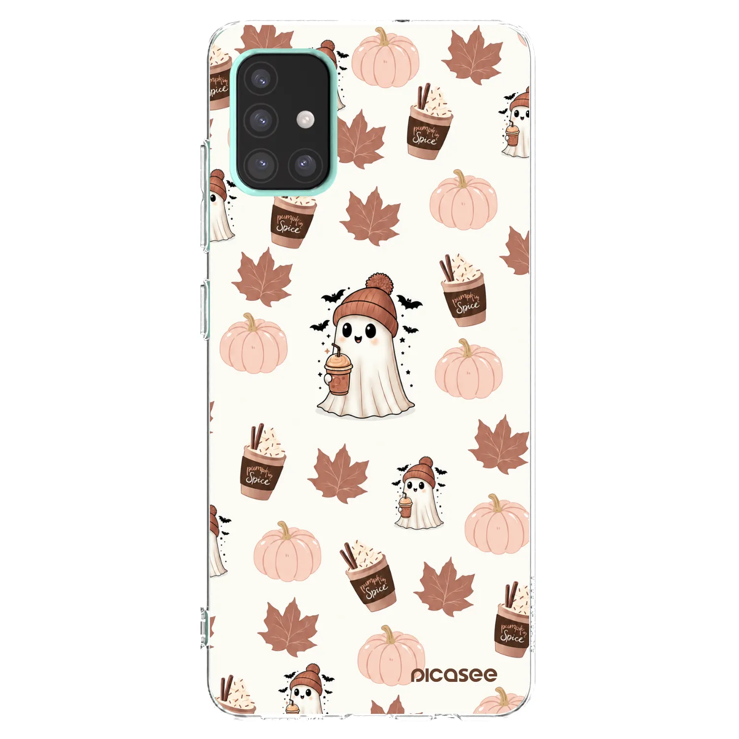 Picasee silikonový průhledný obal pro Samsung Galaxy A51 A515F - Pumpkin spice