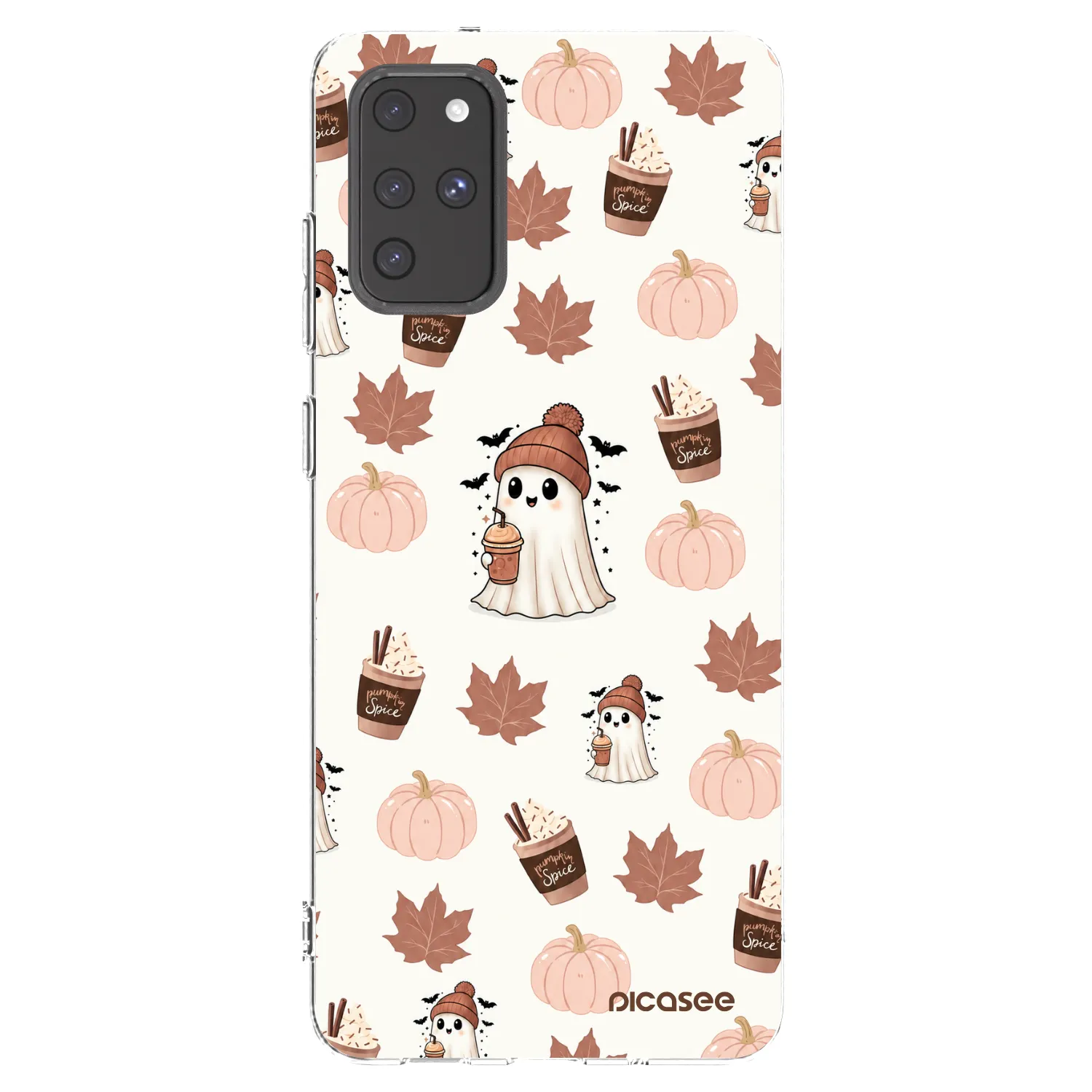 Picasee silikonový průhledný obal pro Samsung Galaxy S20+ G985F - Pumpkin spice